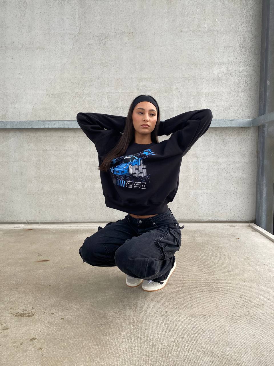 LIMITED EDITION MOTORSPORT SWEATER BLACK/BLUE