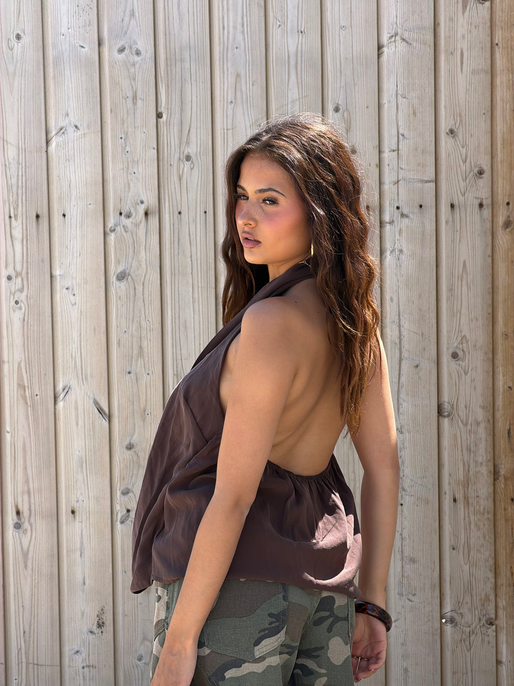 GILENE TOP BROWN