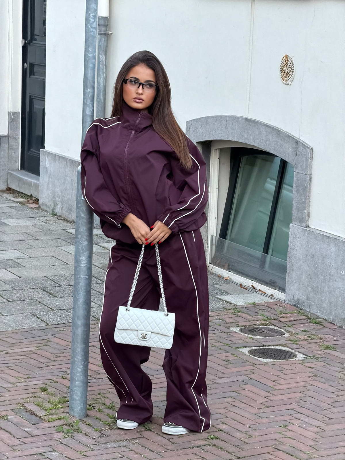 PIEN WINDBREAKER SUIT BORDEAUX