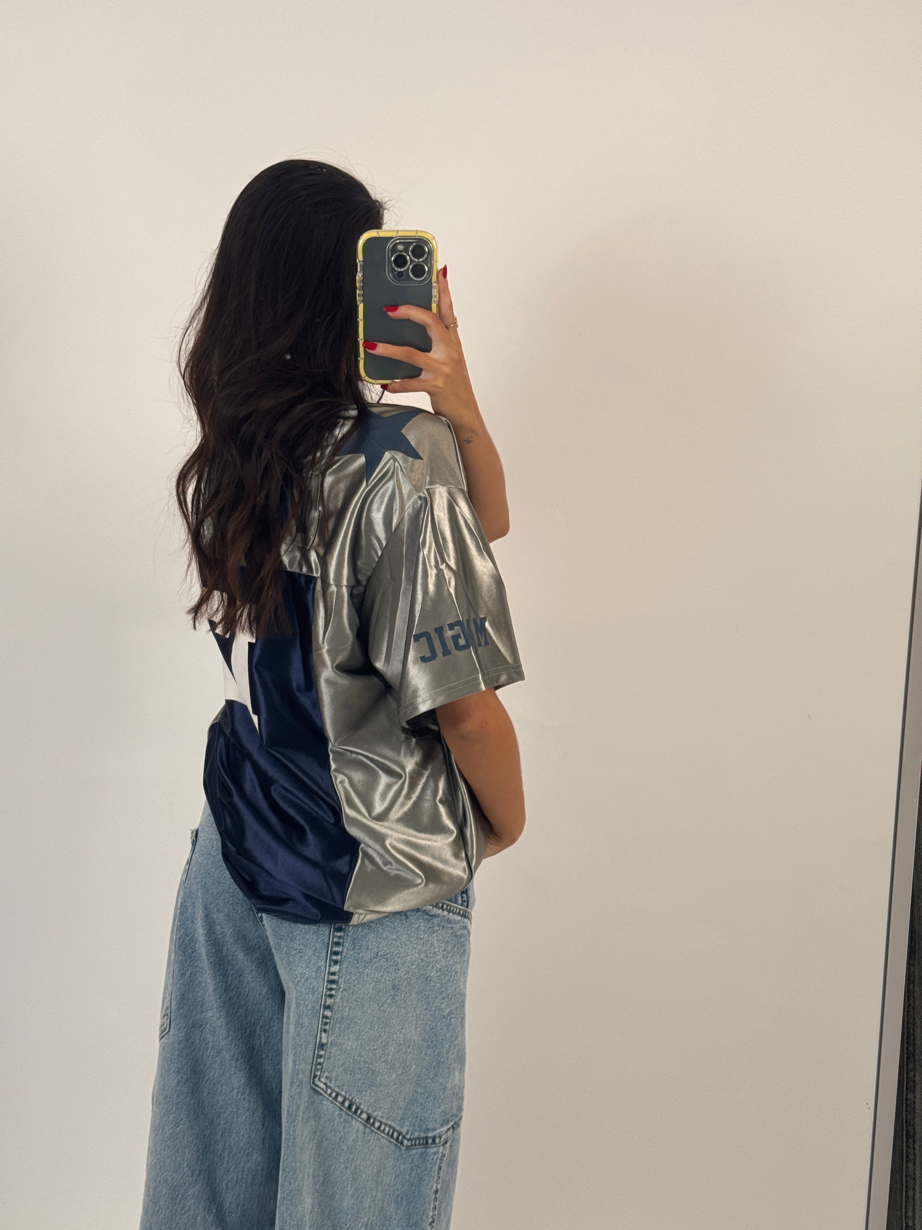 NAVY/SILVER JERSEY SIZE S&L