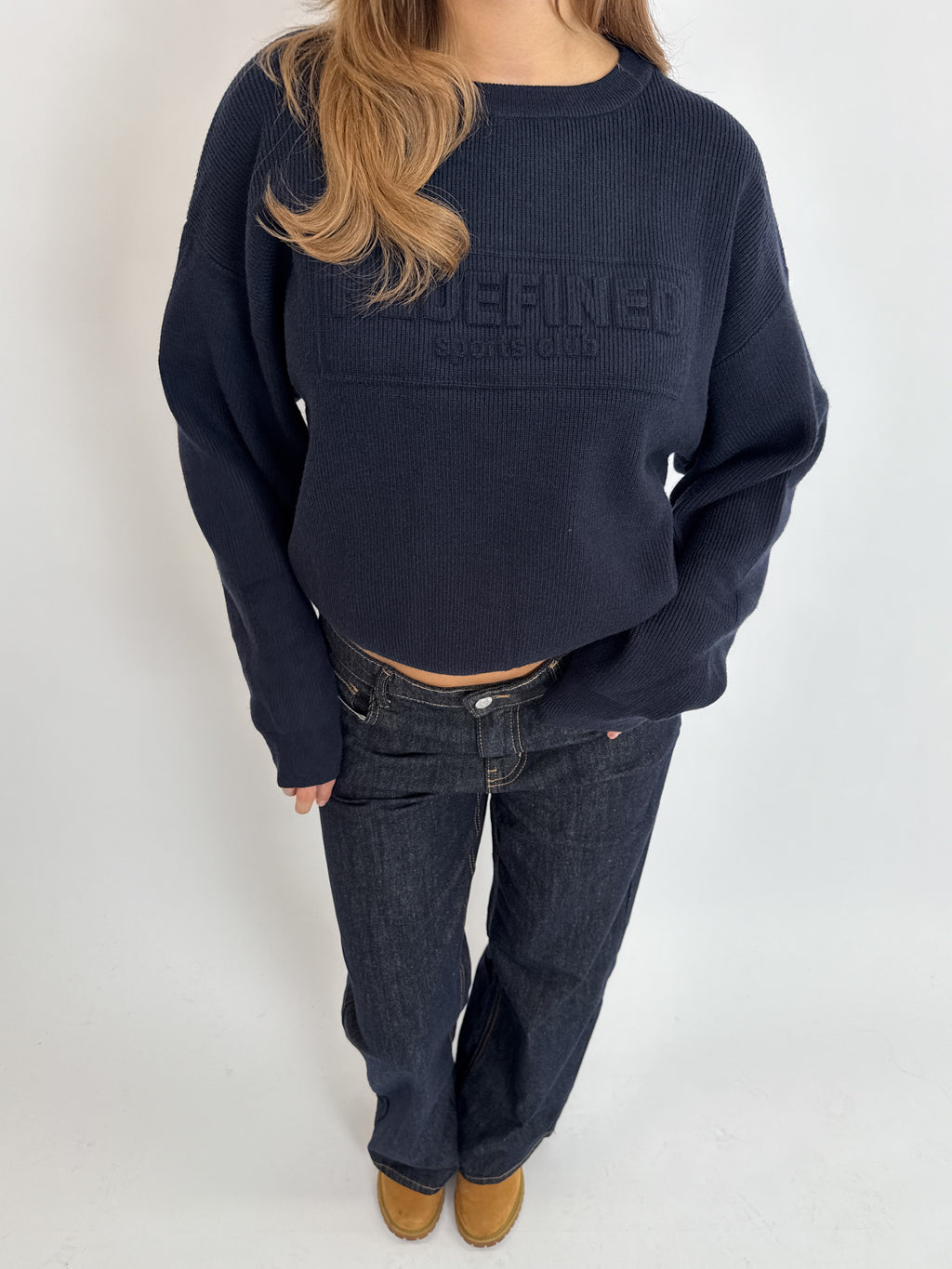 REDEFINED RIBBED KNIT NAVY