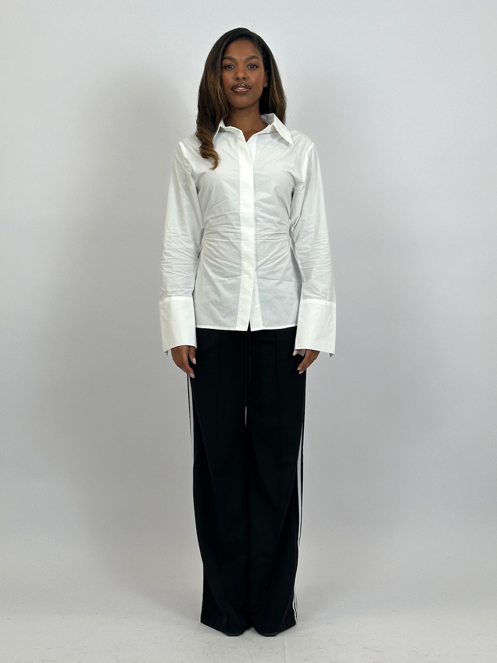 SNATCHED BLOUSE WHITE