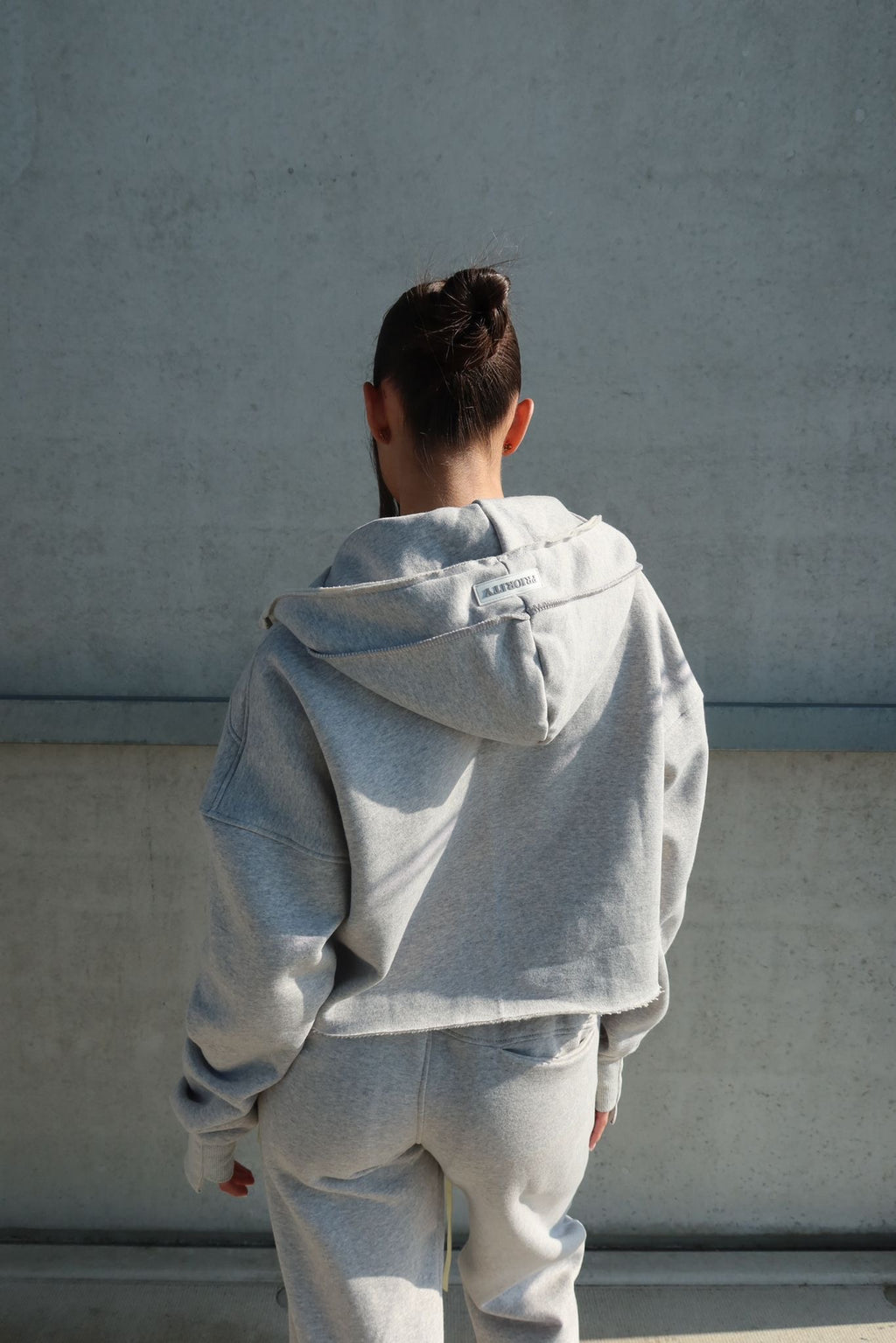 PREMIUM QUALITY PRIORITY DRAWSTRING TRACKSUIT GREY