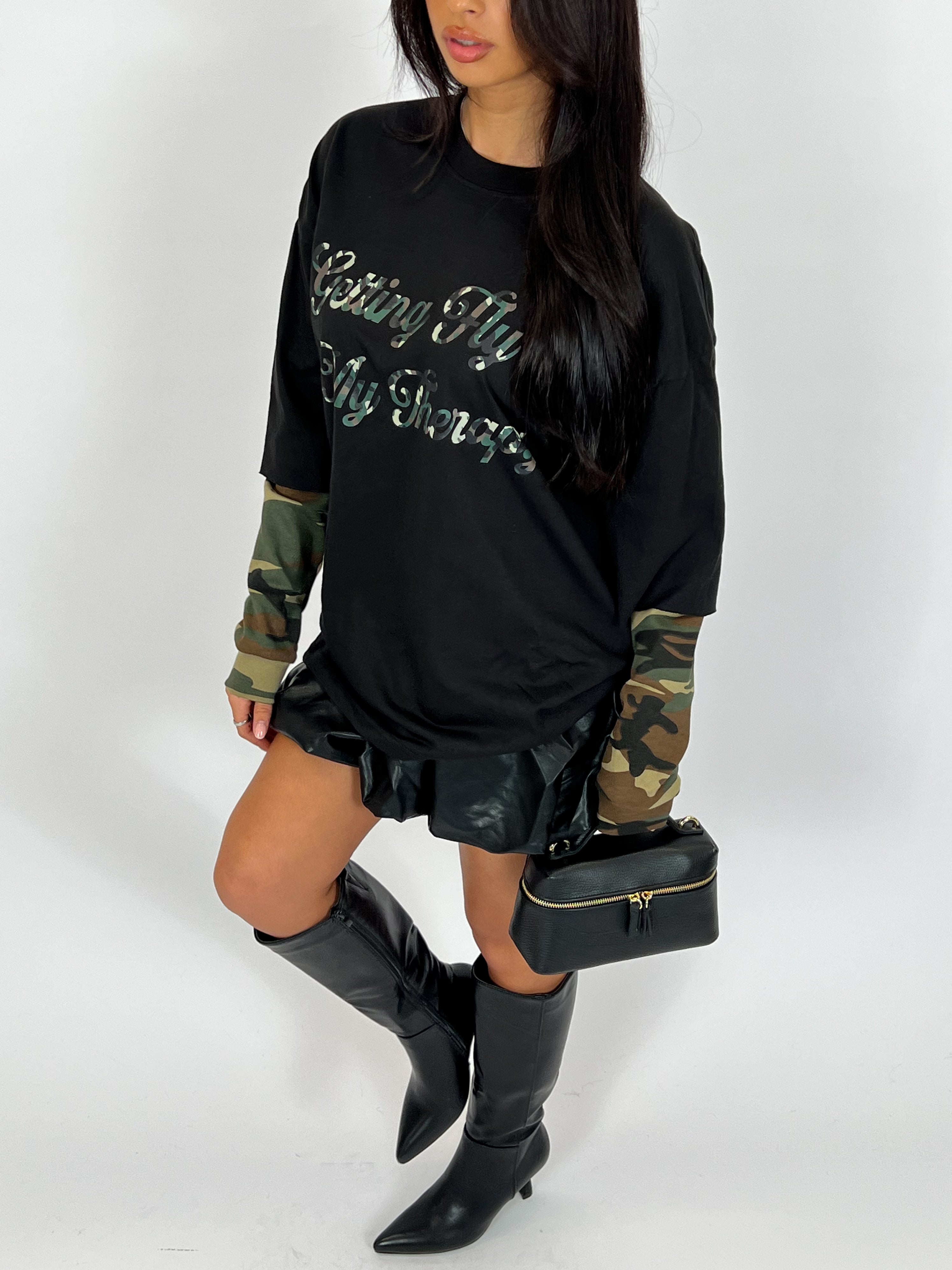 GETTING FLY LONGSLEEVE BLACK/ARMY