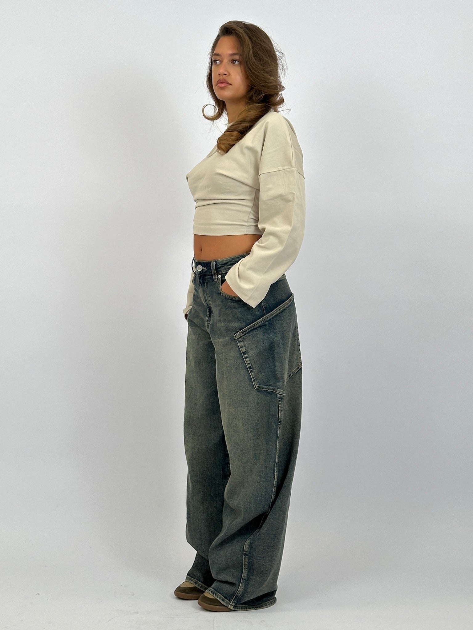 SNATCH SWEAT LONGSLEEVE BEIGE