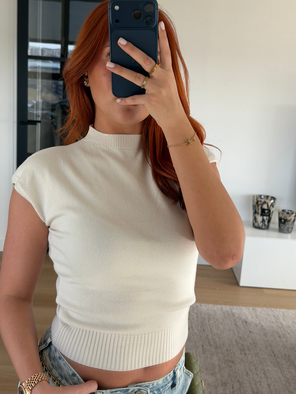 BEIGE SPENCER TOP