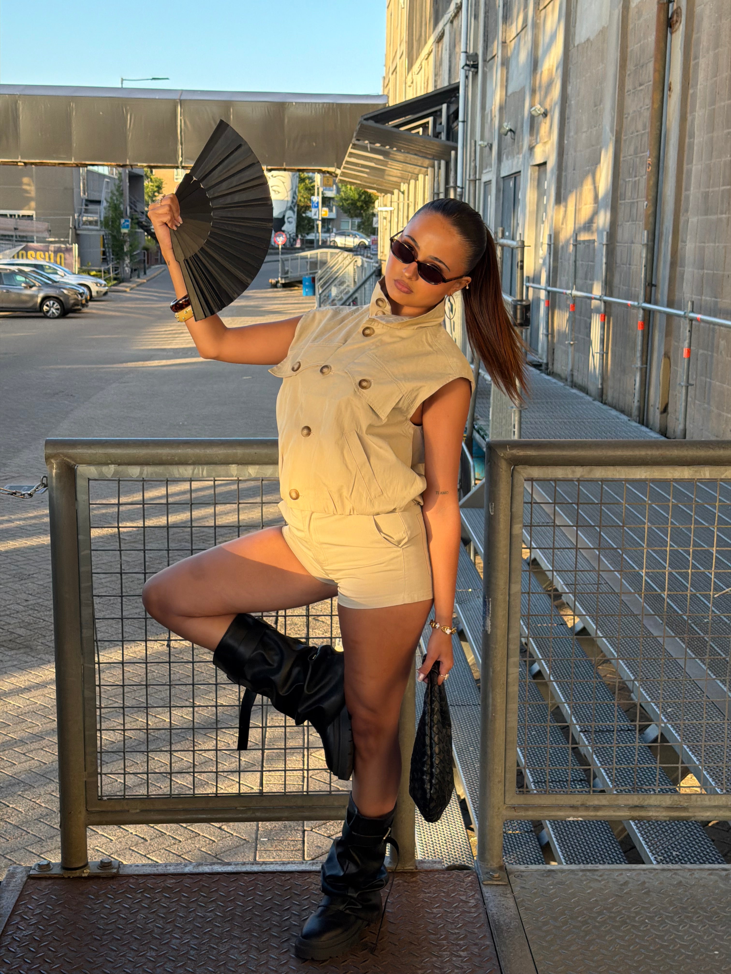 DINA GILET BEIGE
