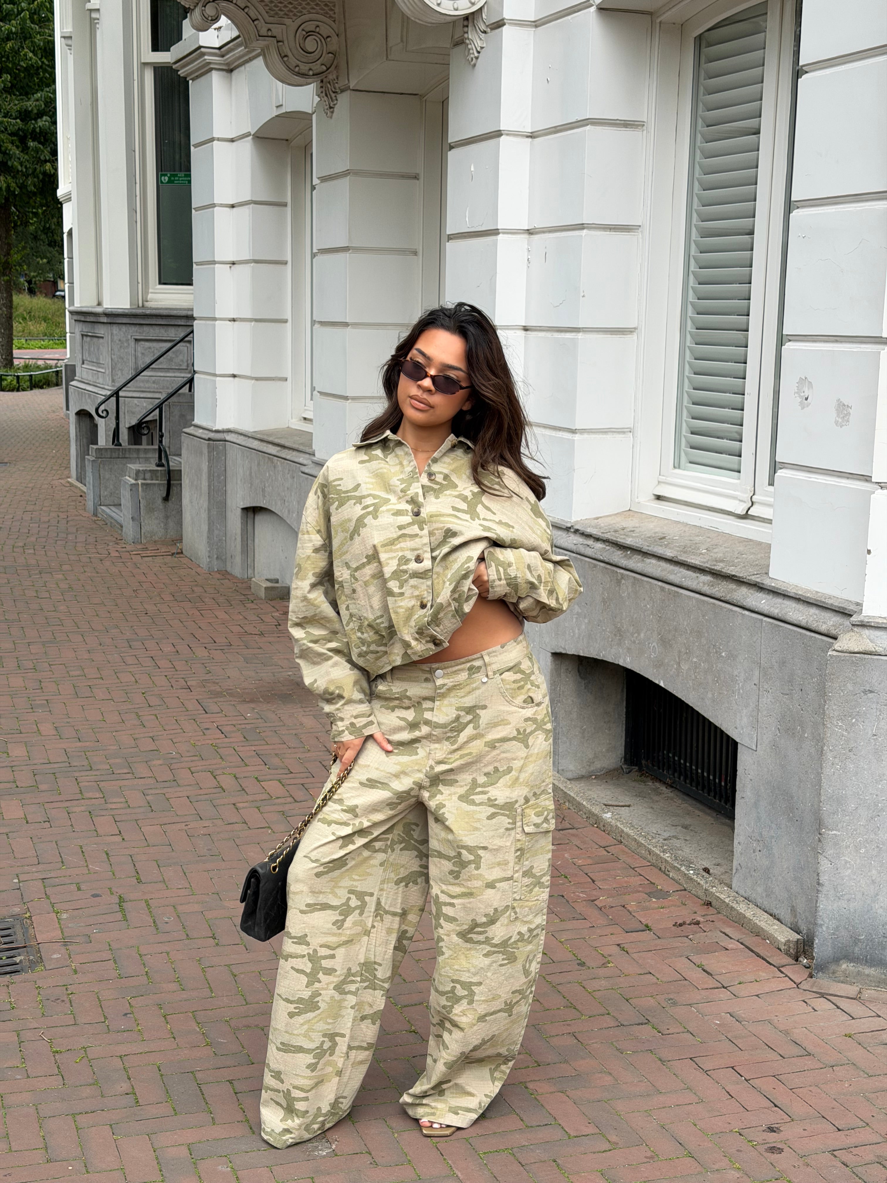 CAMO WASHED JACKET BEIGE