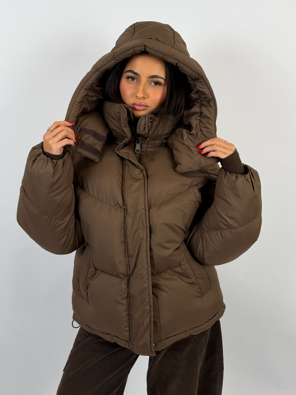 MIDI PUFFER BROWN