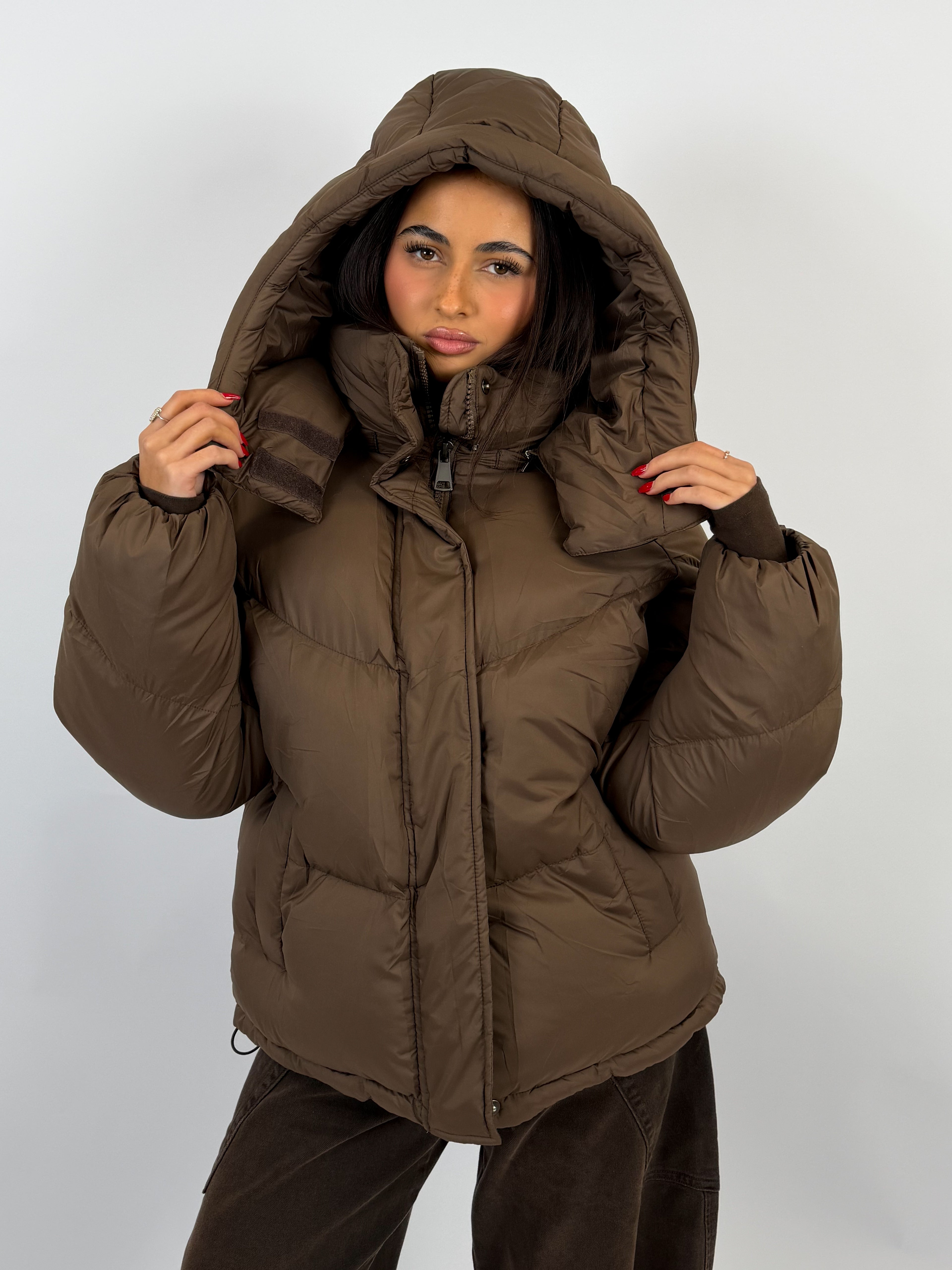MIDI PUFFER BROWN
