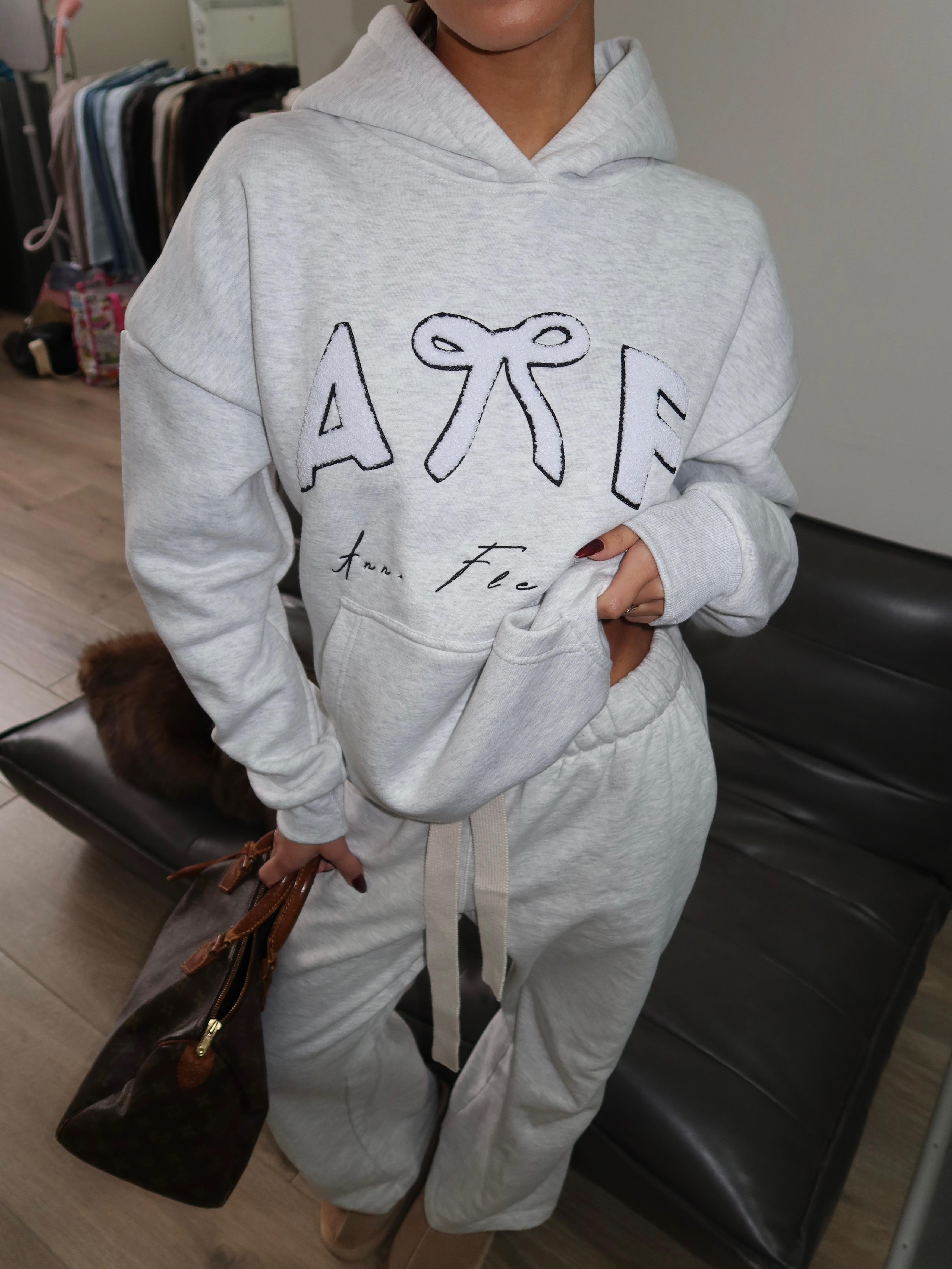 TEDDY HOODIE LIGHT GREY