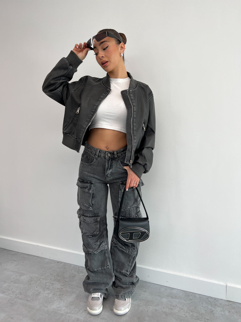 ATTICO INSPIRED MULTI POCKET CARGO GREY 899