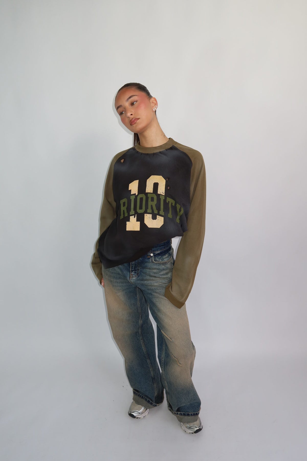 TWO TONE LONGSLEEVE ARMY