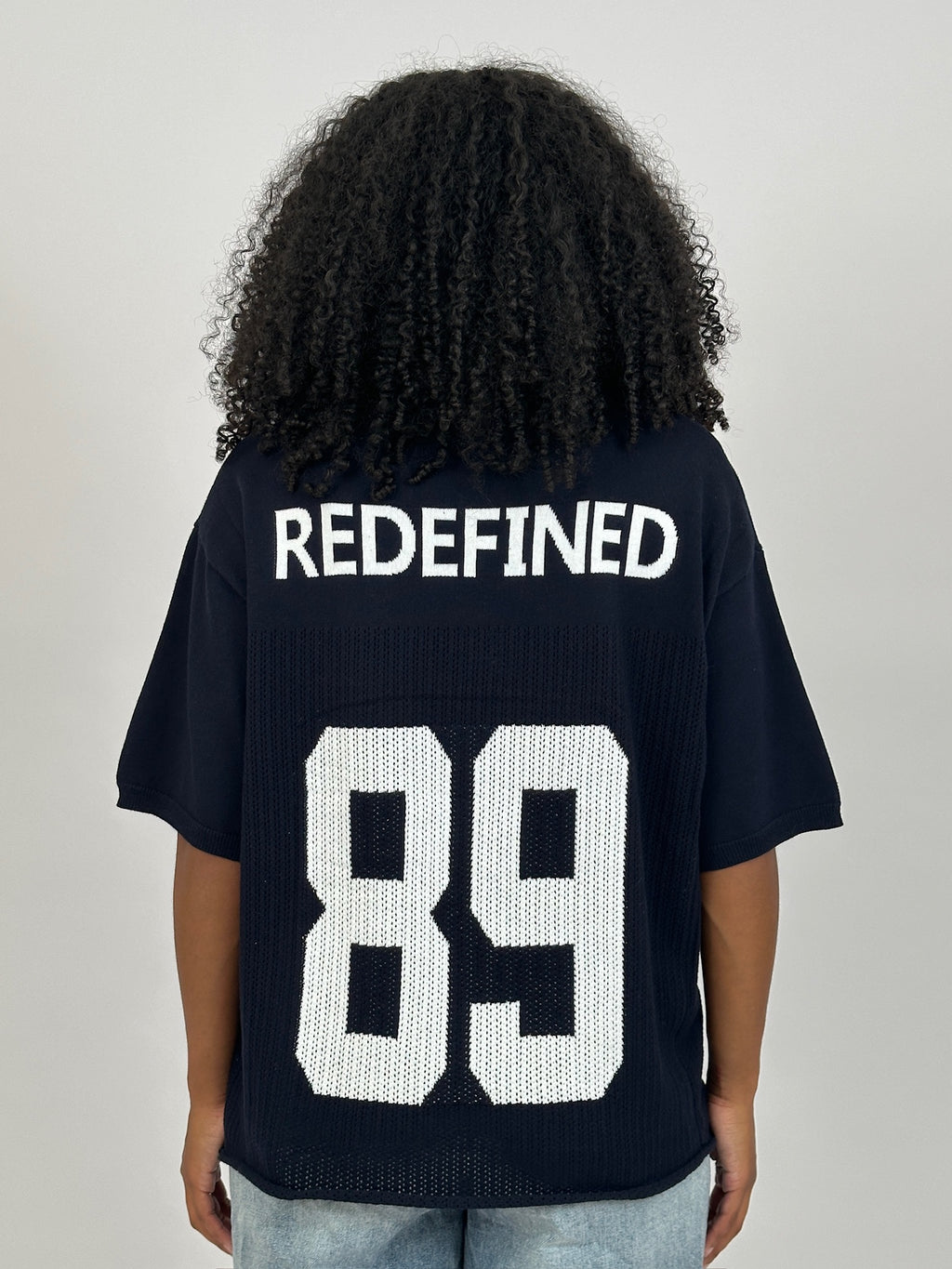 89 KNITTED JERSEY NAVY/WHITE