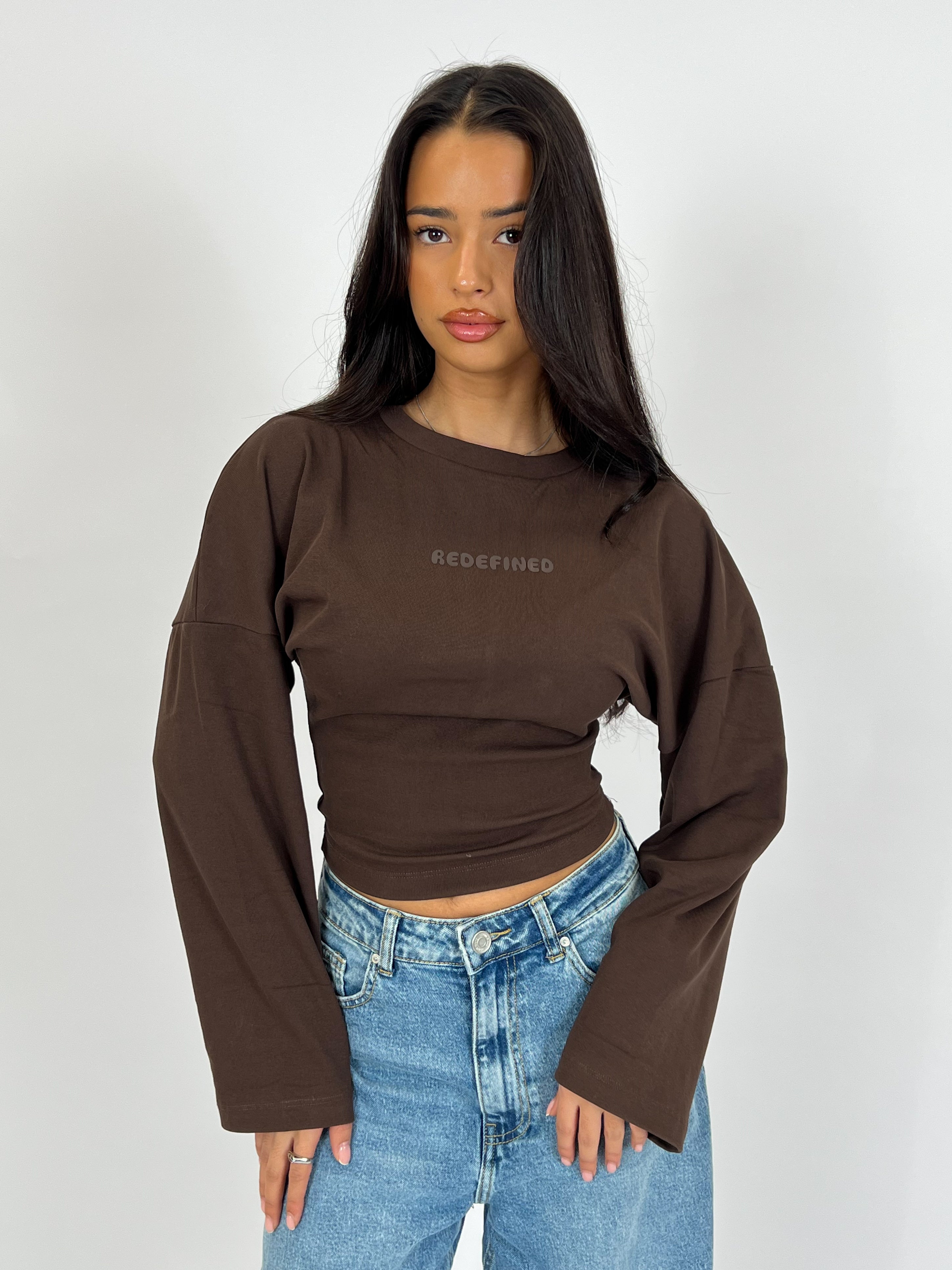 SNATCH SWEAT LONGSLEEVE CHOCO
