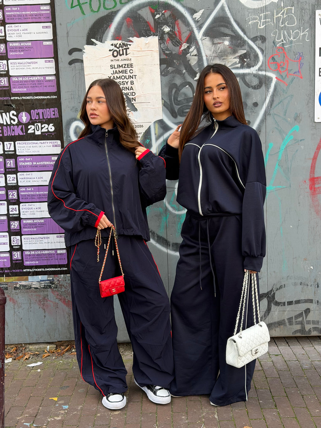 PREMIUM WINDBREAKER TRACKSUIT NAVY/RED