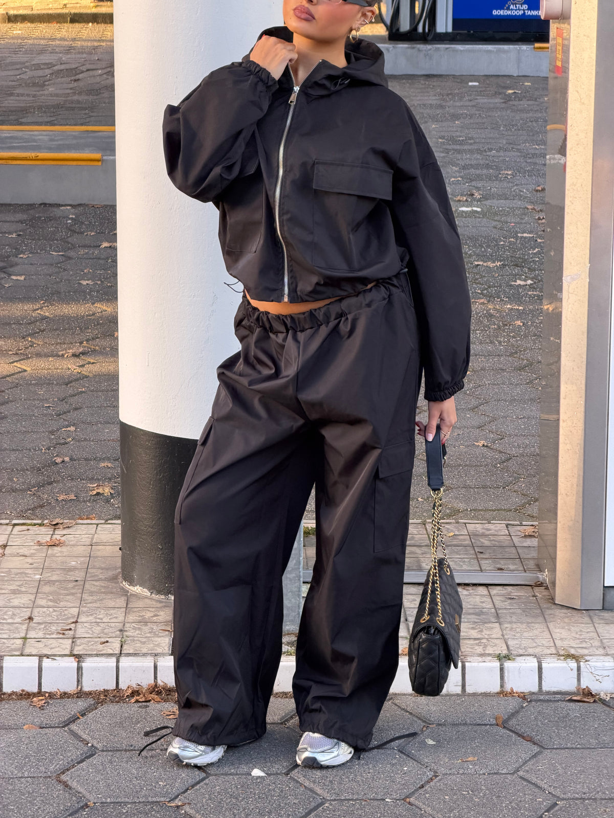 DIMA CARGO TRACKSUIT BLACK