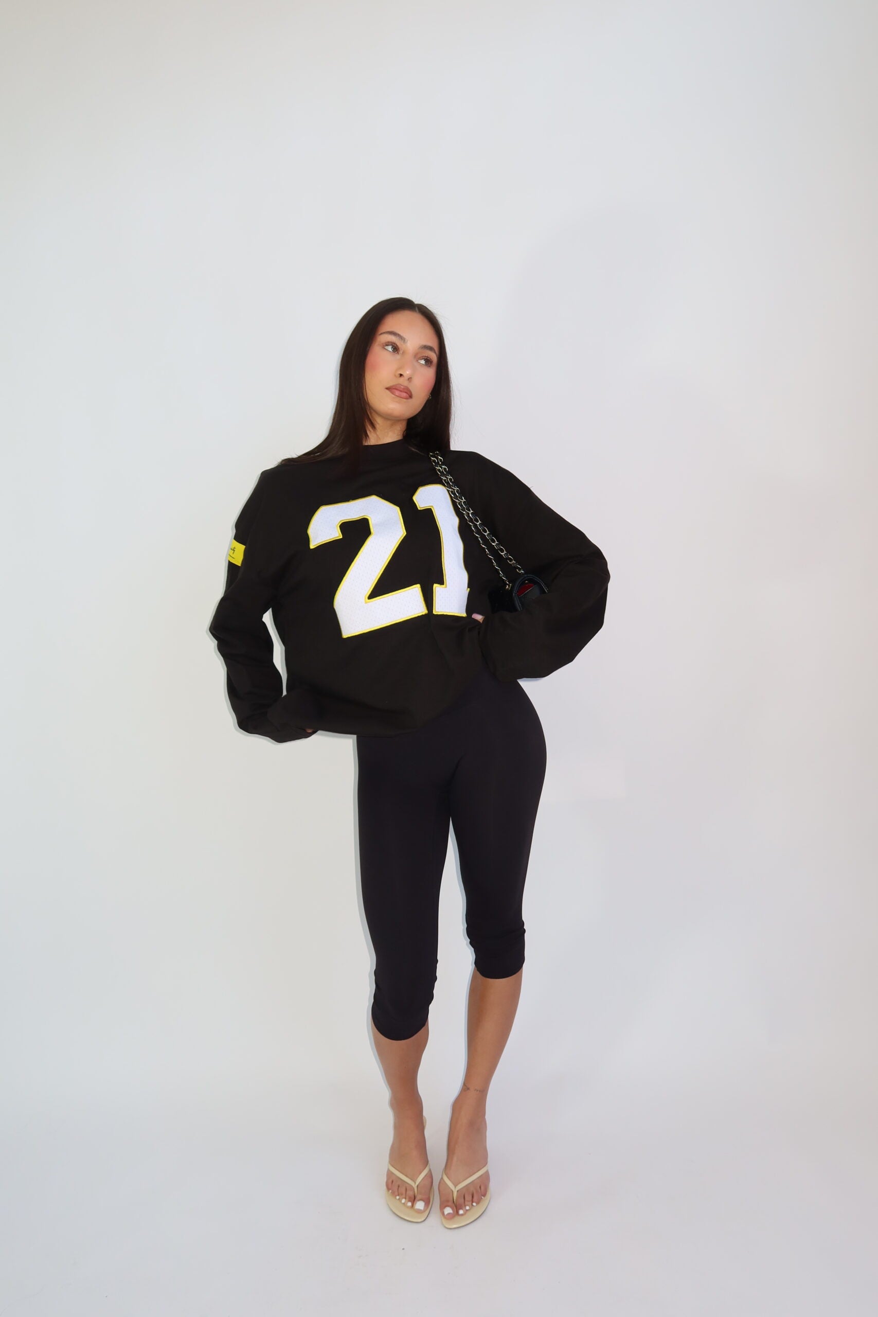 21 LONGSLEEVE BLACK/YELLOW