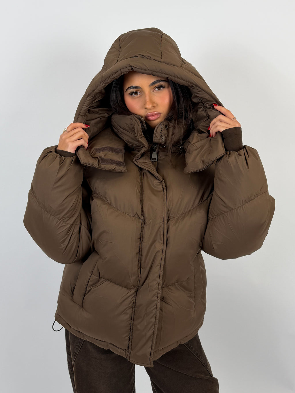 MIDI PUFFER BROWN