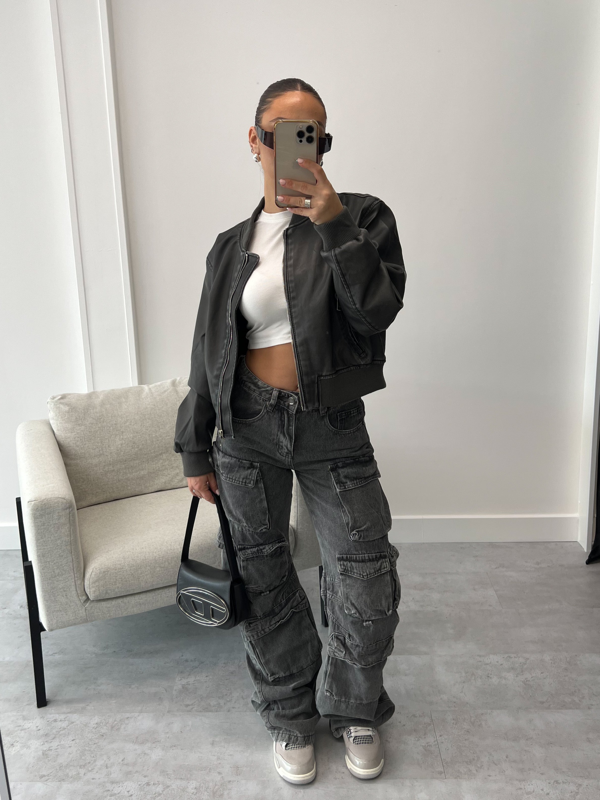 ATTICO INSPIRED MULTI POCKET CARGO GREY 899