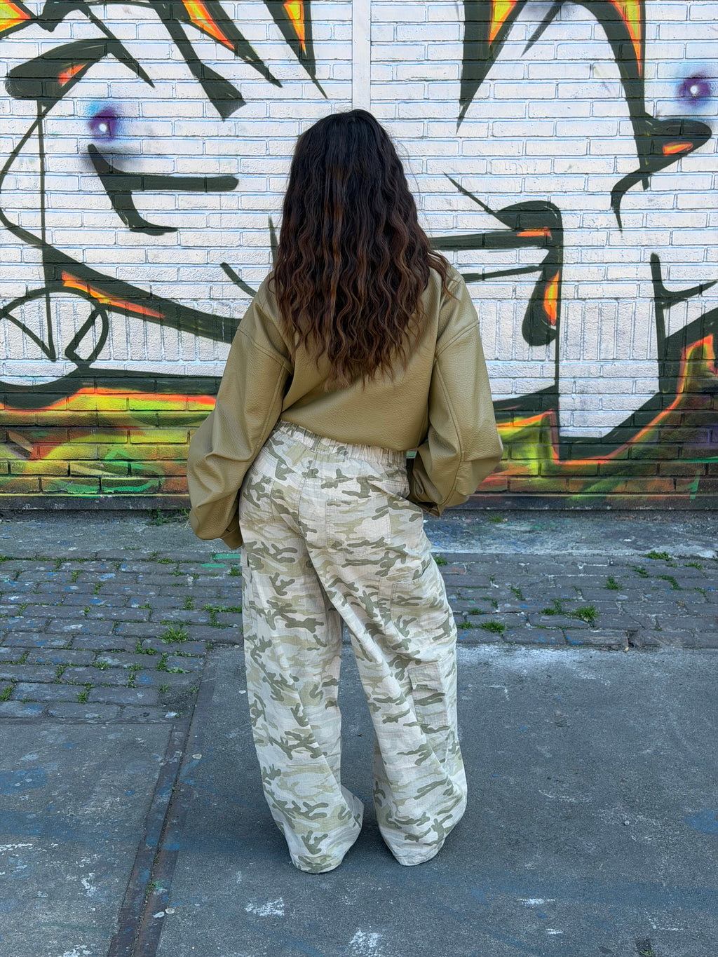 CAMO WASHED CARGO BEIGE