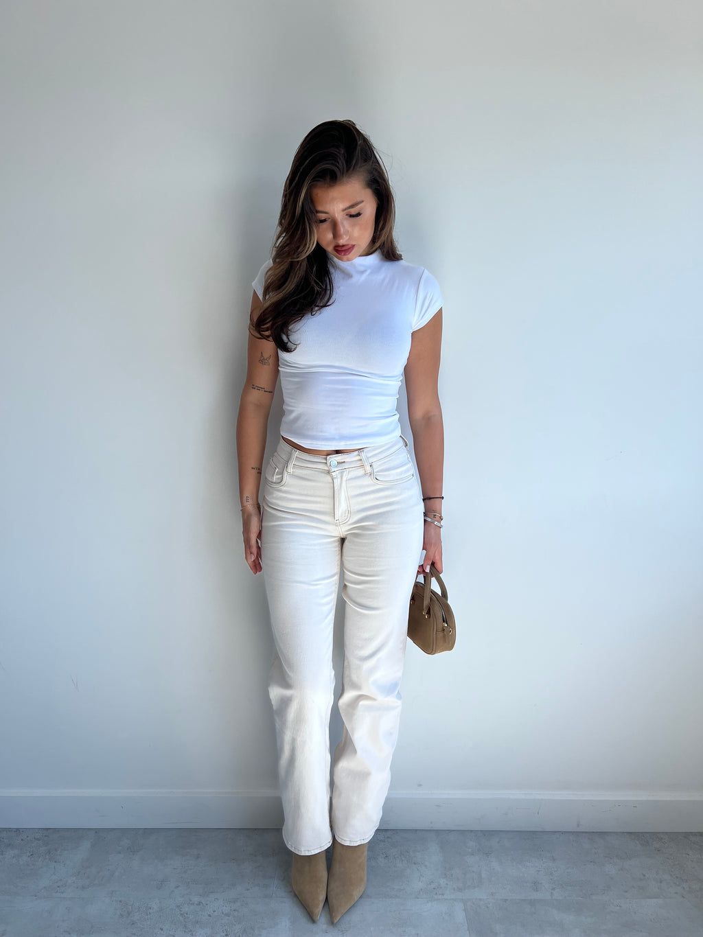 REDEFINED STRETCH JEANS CREAM