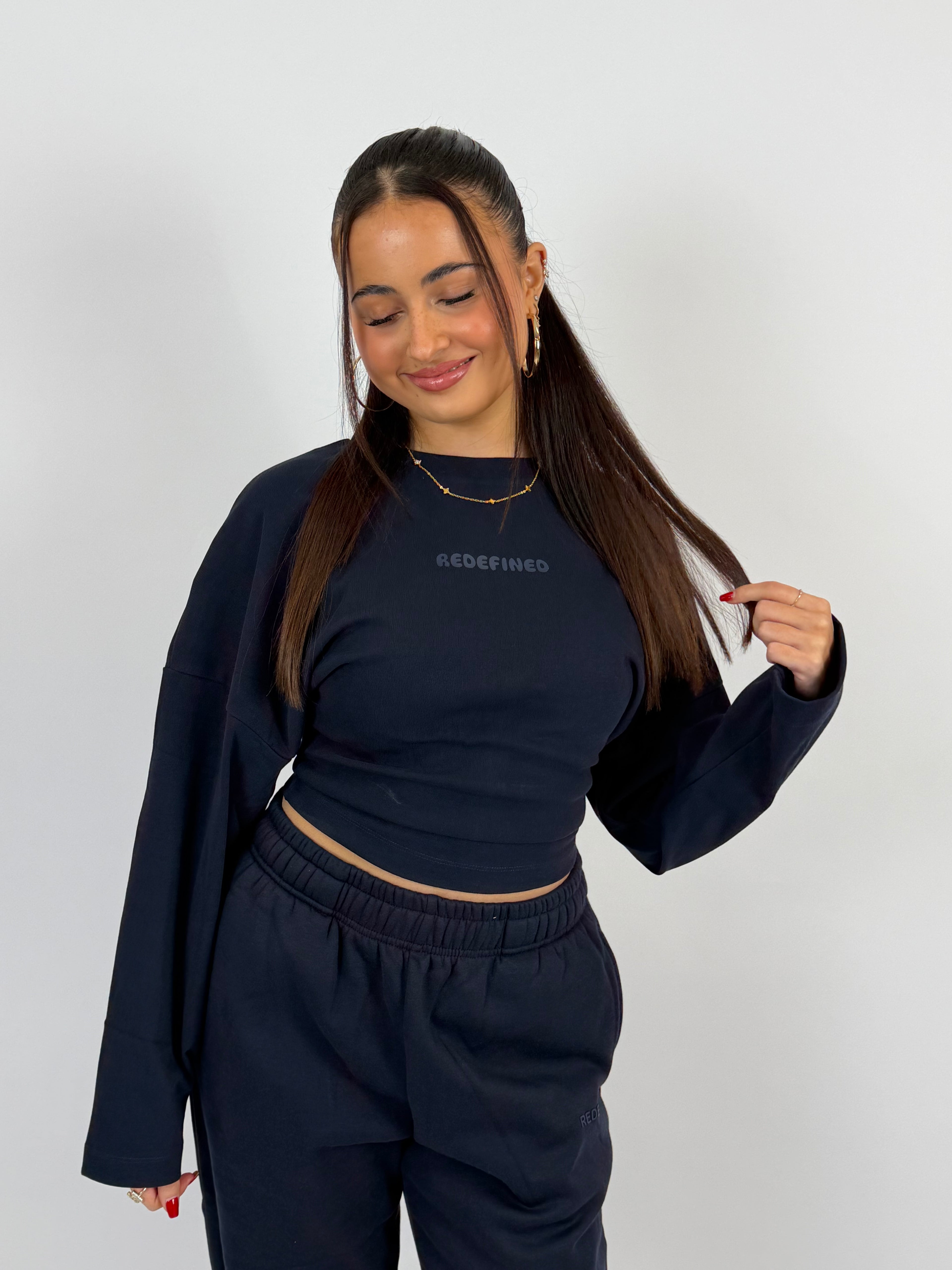 SNATCH SWEAT LONGSLEEVE NAVY