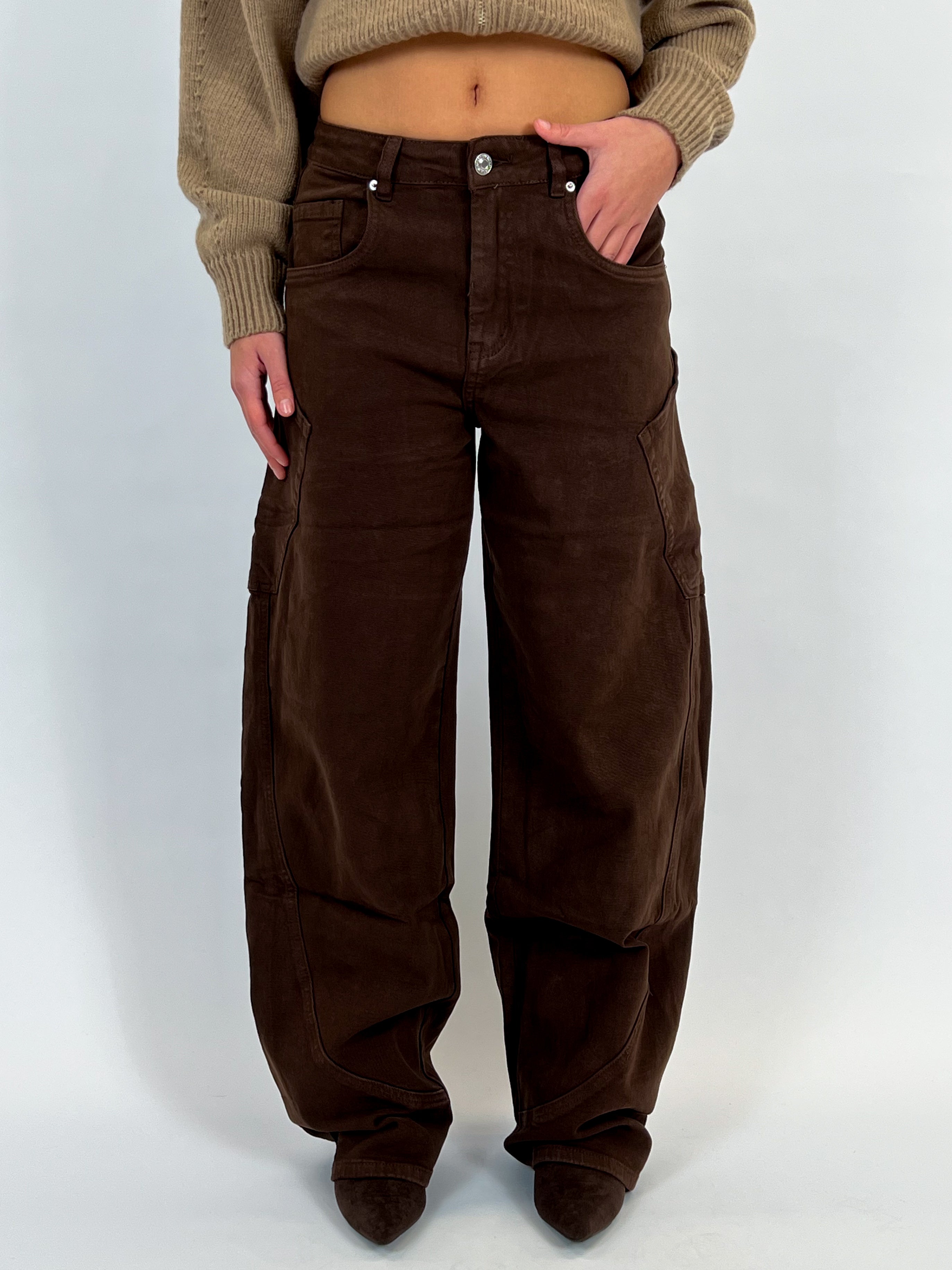 BROWN BALLOON FIT CARGO