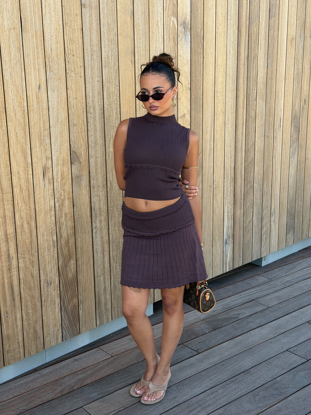 TESS TWO PIECE BROWN