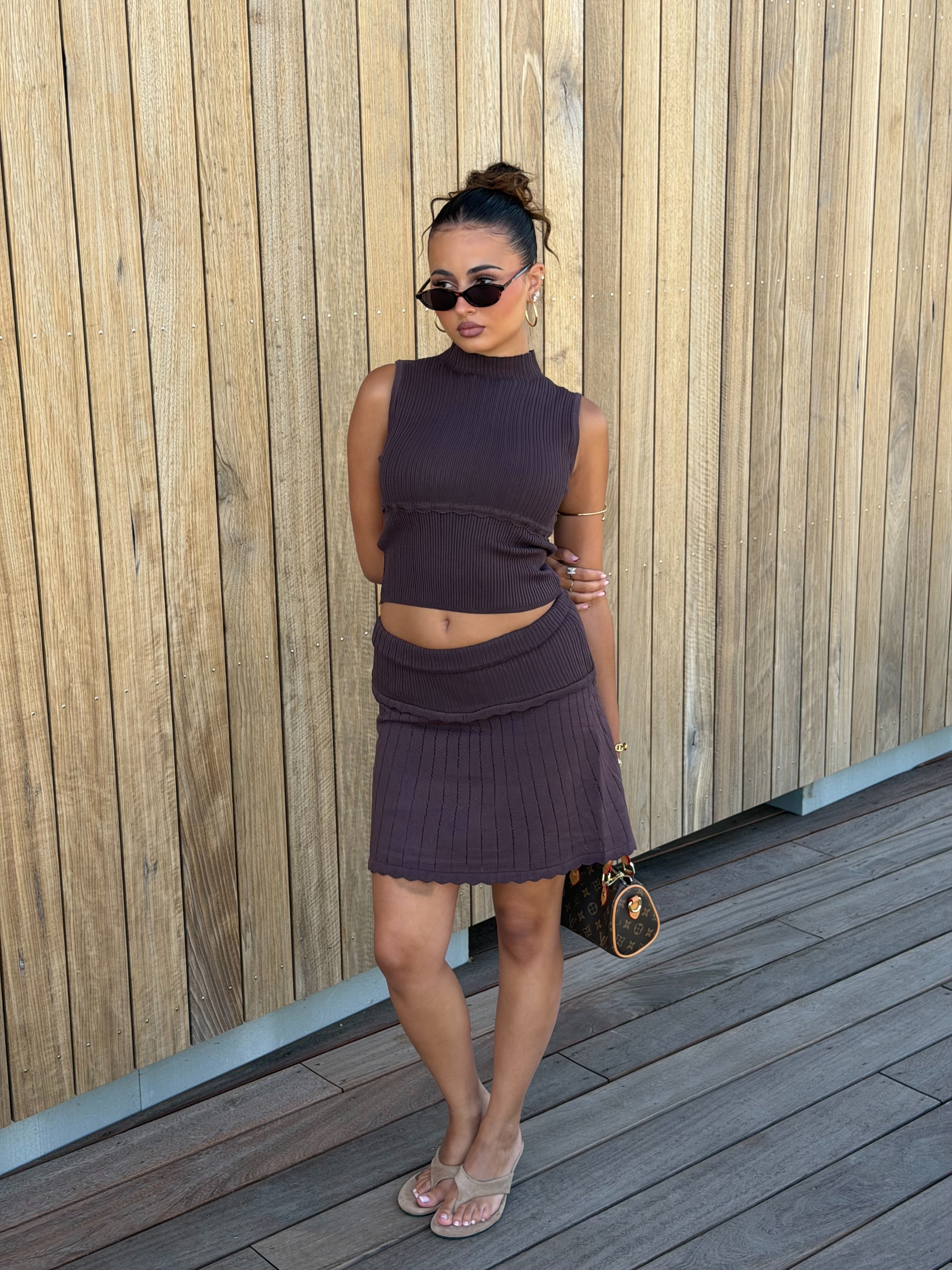 TESS TWO PIECE BROWN