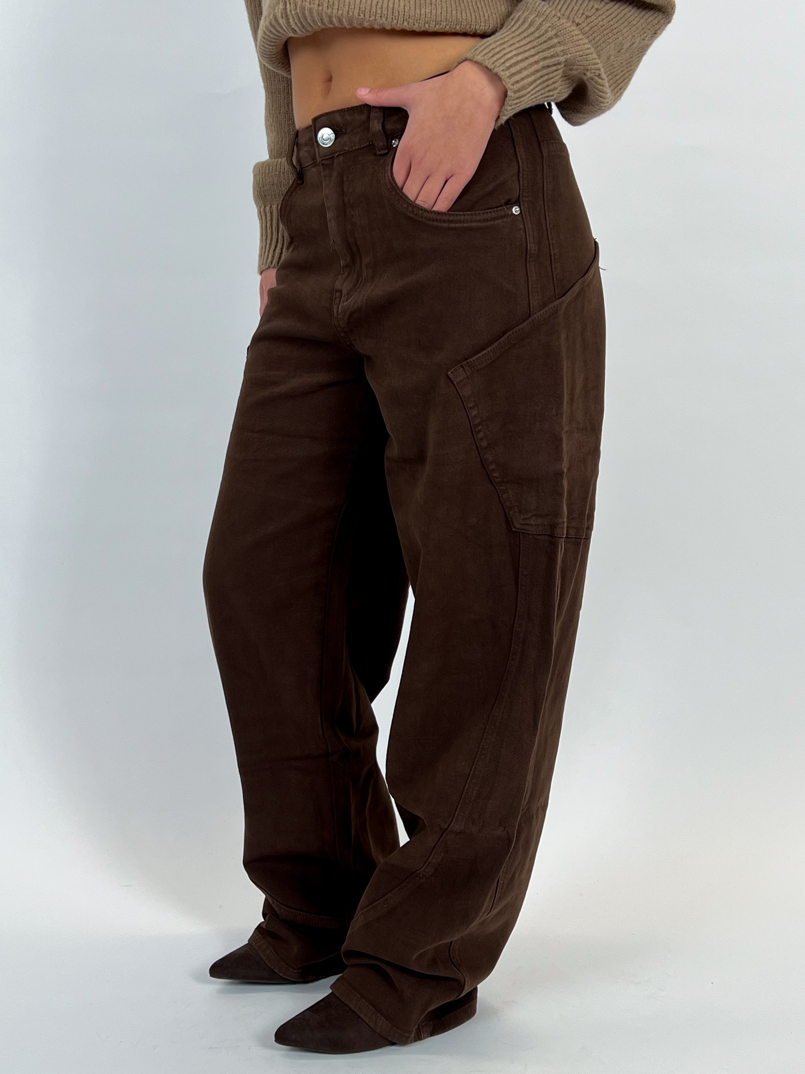 BROWN BALLOON FIT CARGO