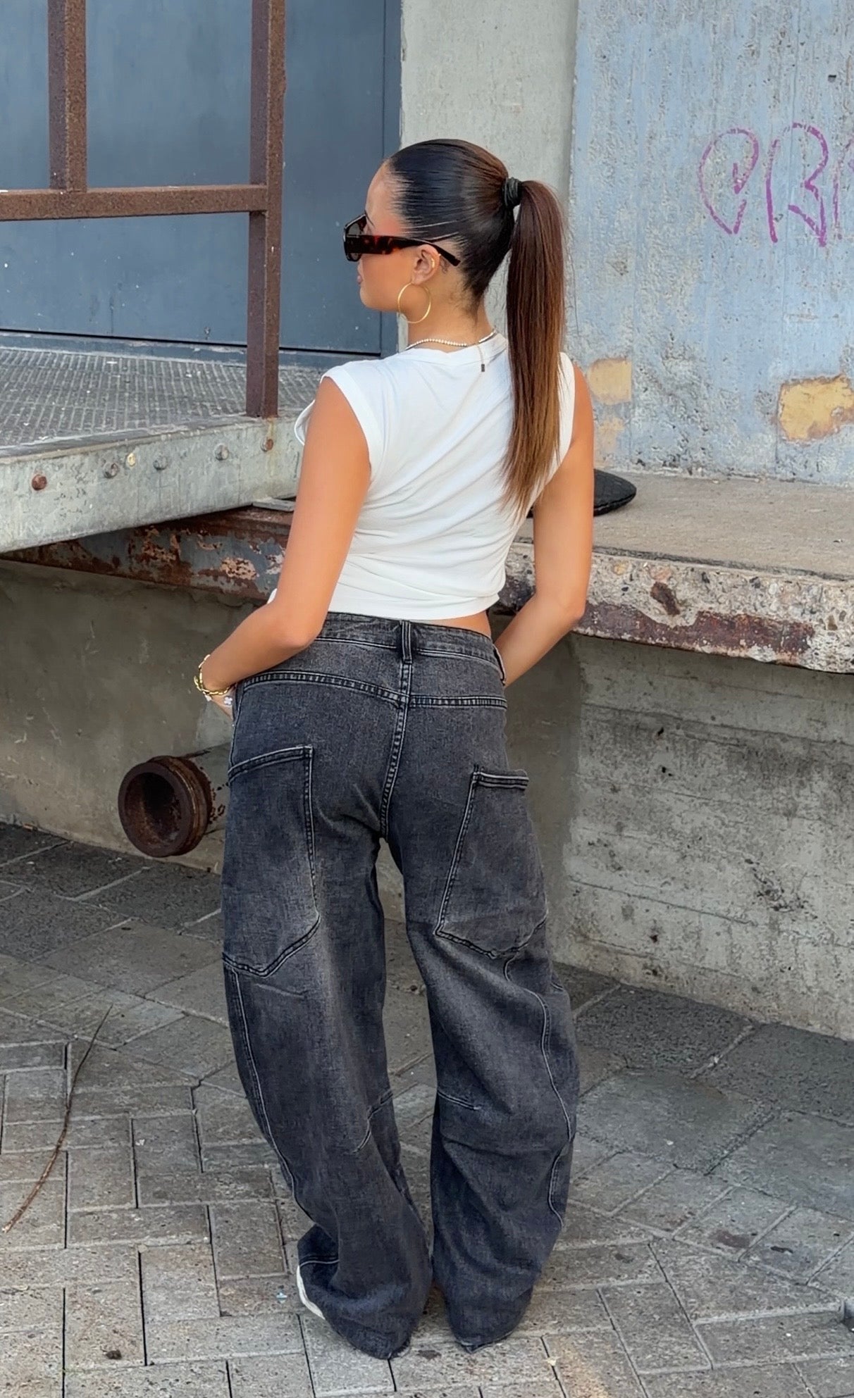 BIANCA BALLOON JEANS BLACK