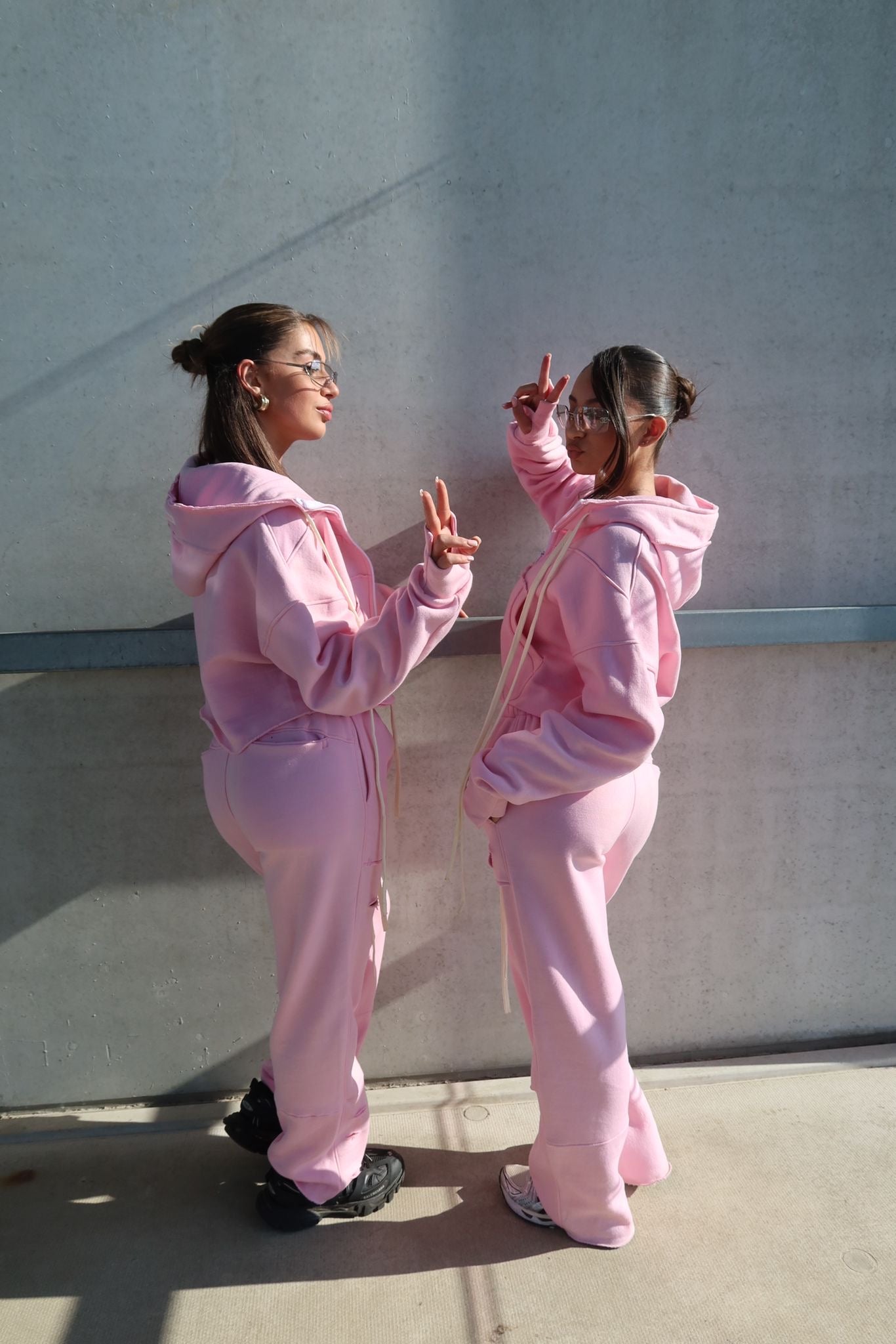 PREMIUM QUALITY PRIORITY DRAWSTRING TRACKSUIT PINK