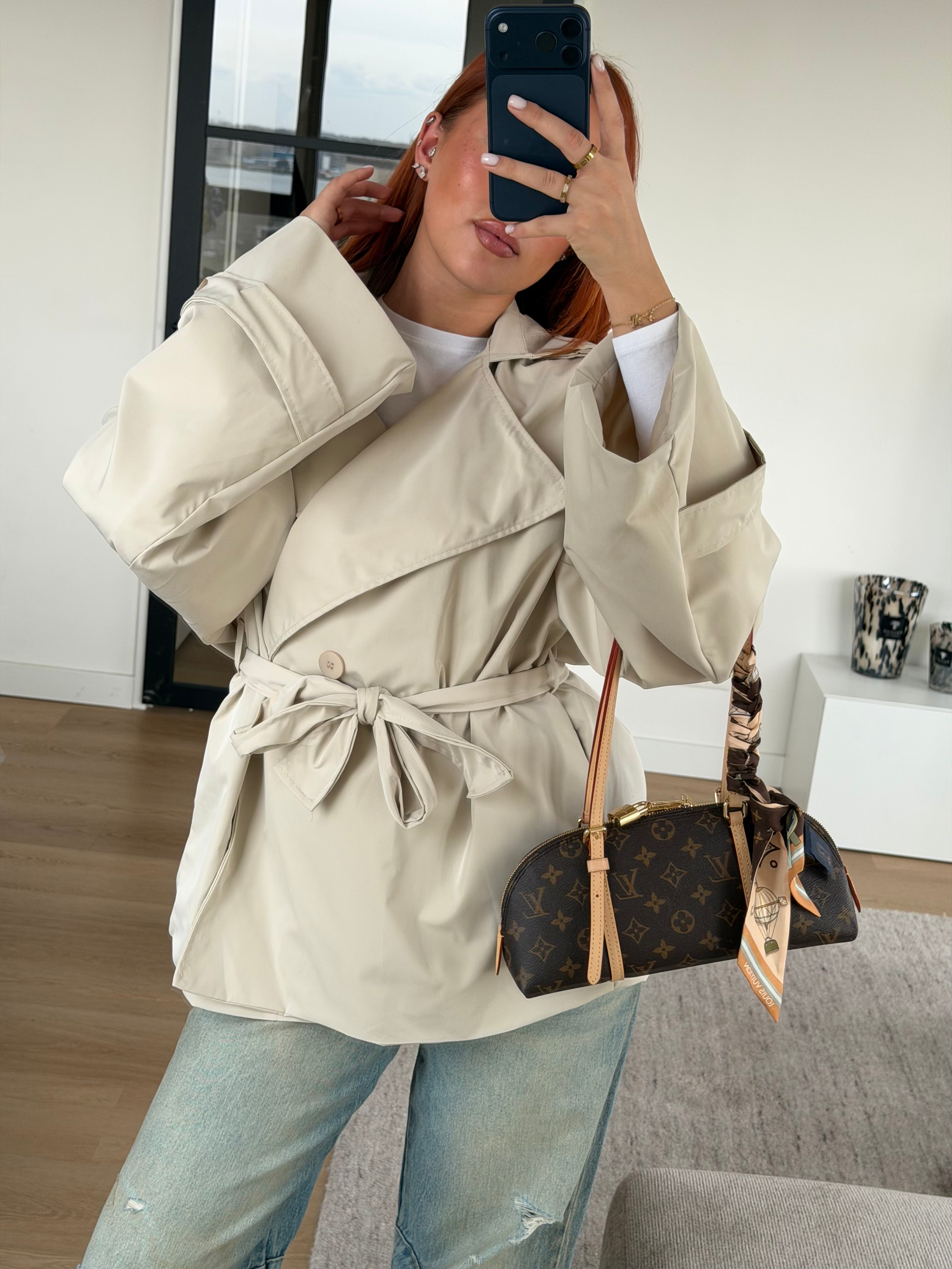 MANDY TRENCH BEIGE