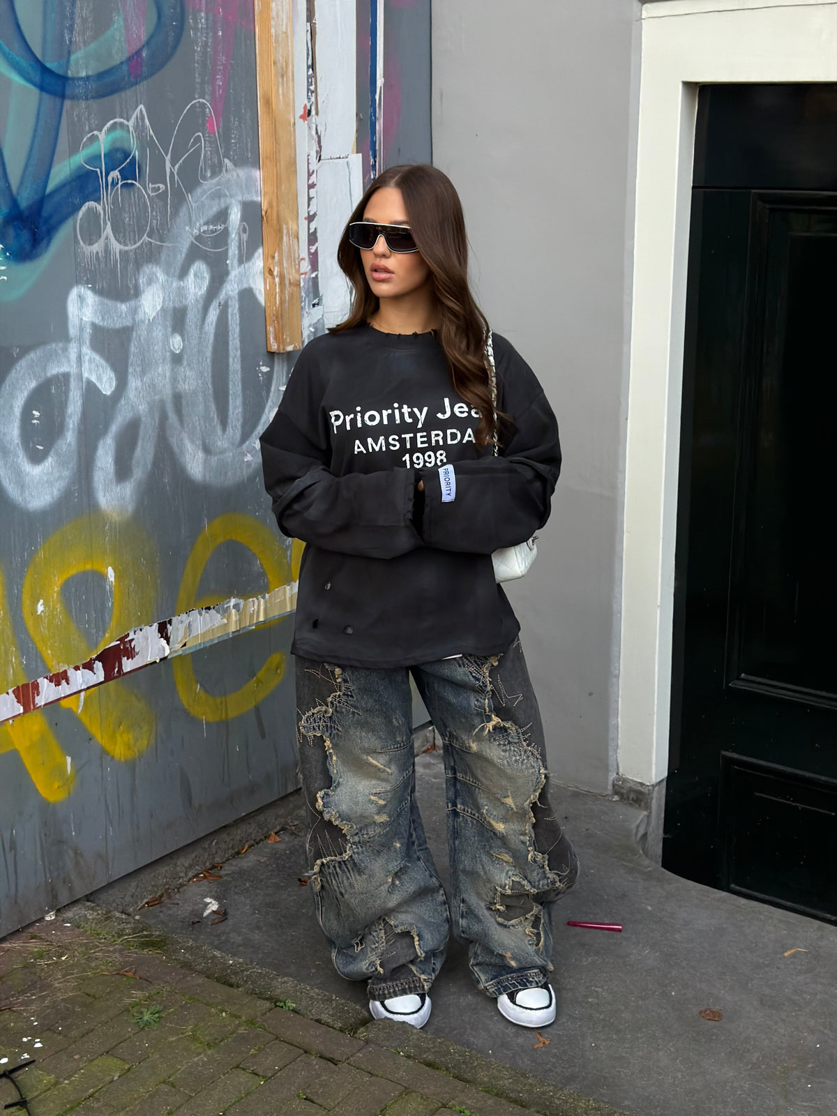 PRIORITY BLACK WASH LONGSLEEVE PRE ORDER