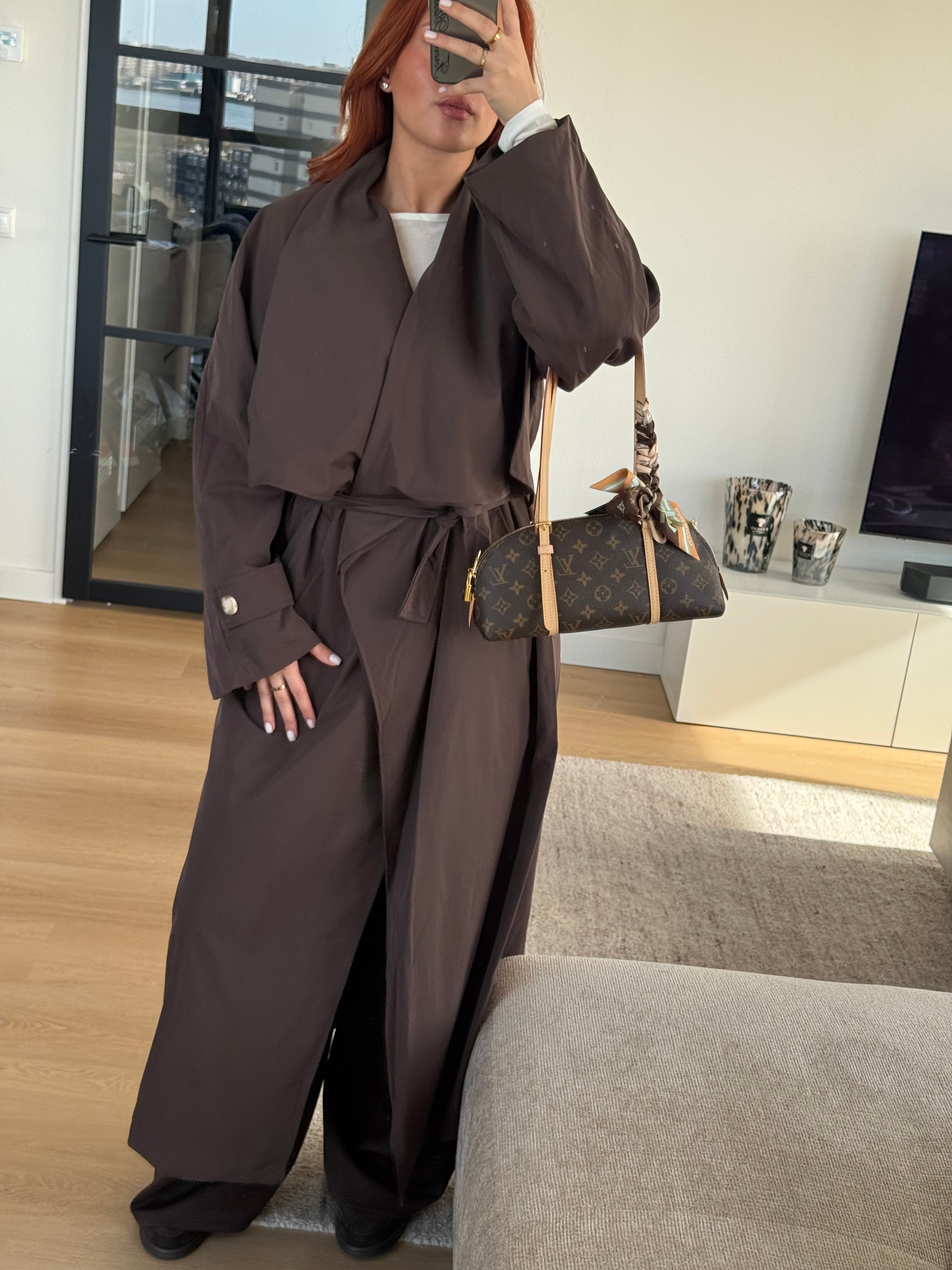 TINA TRENCH CHOCO