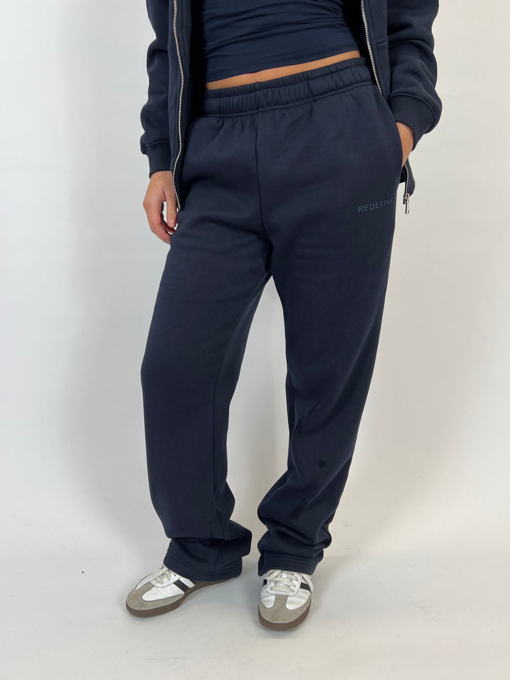 REDEFINED WIDE LEG JOGGER NAVY
