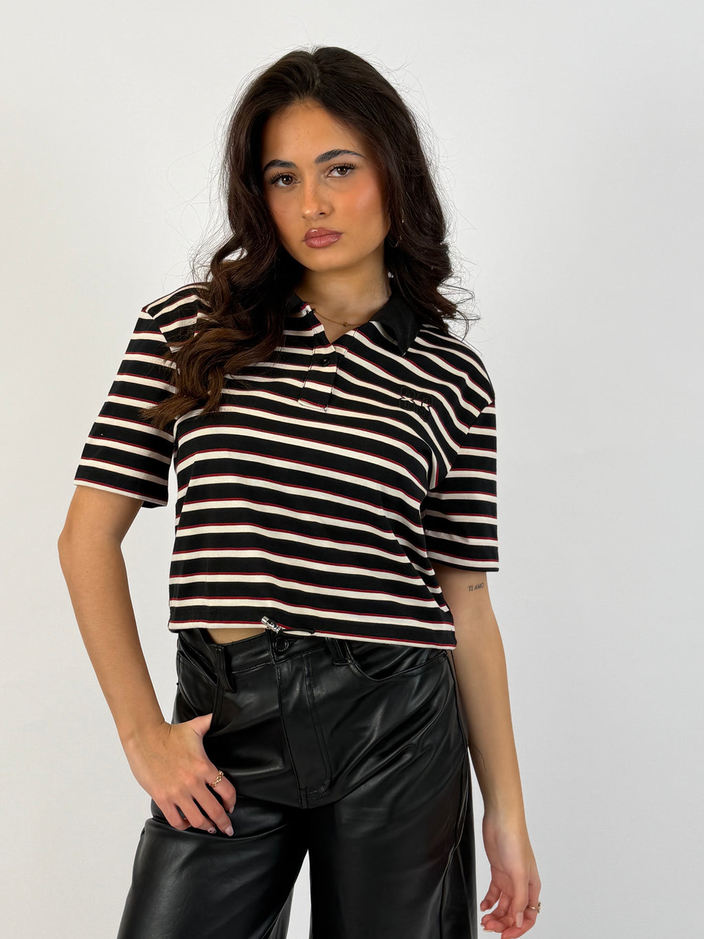 ADJUSTABLE POLO BLACK/RED