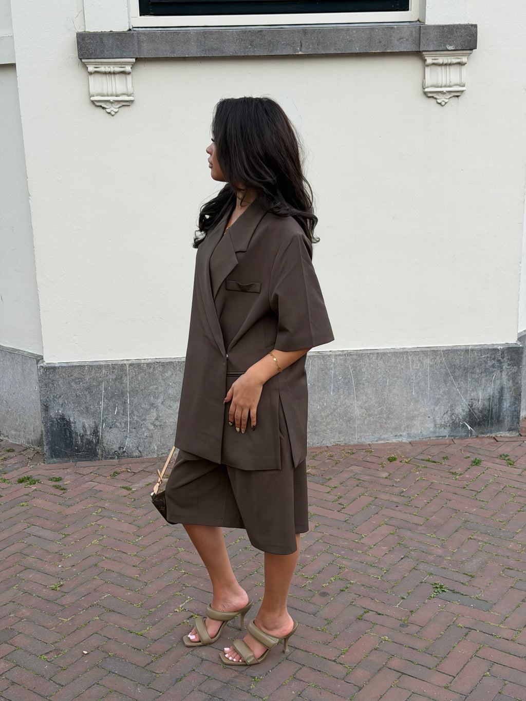 PANTALON JORTS TAUPEBROWN
