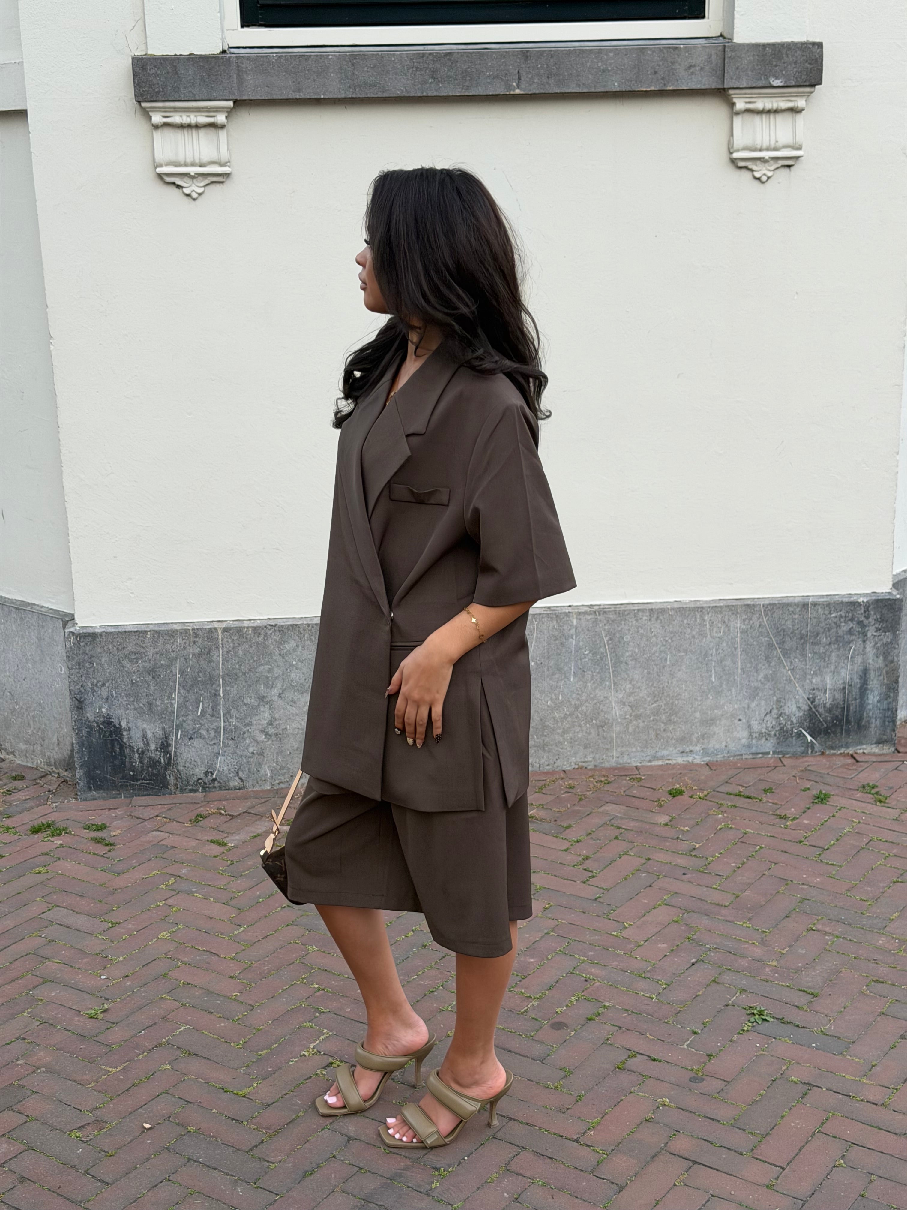 PANTALON JORTS TAUPEBROWN