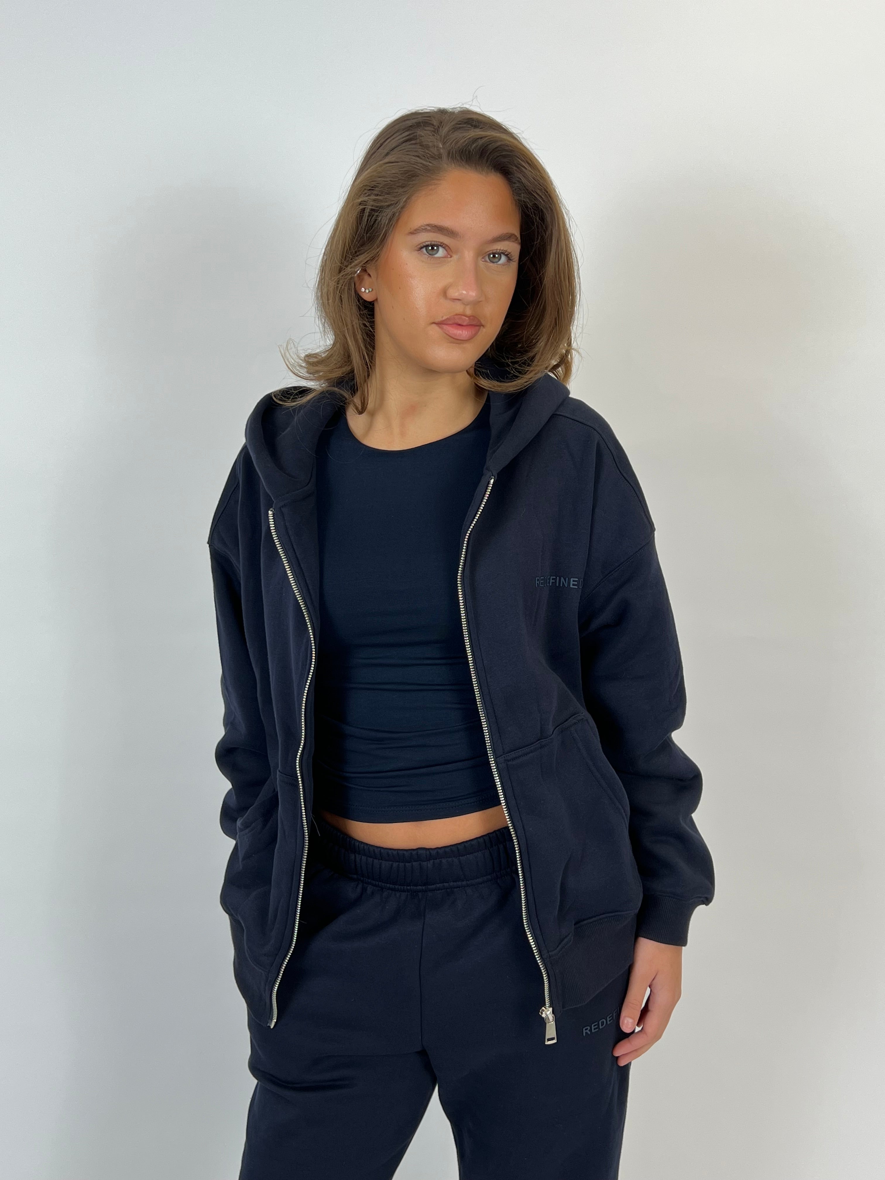 トップス S.F.C STITCHED ZIP VEST Navy Zip Vest | Sport | Navy | Tall – The Wildflower Club
