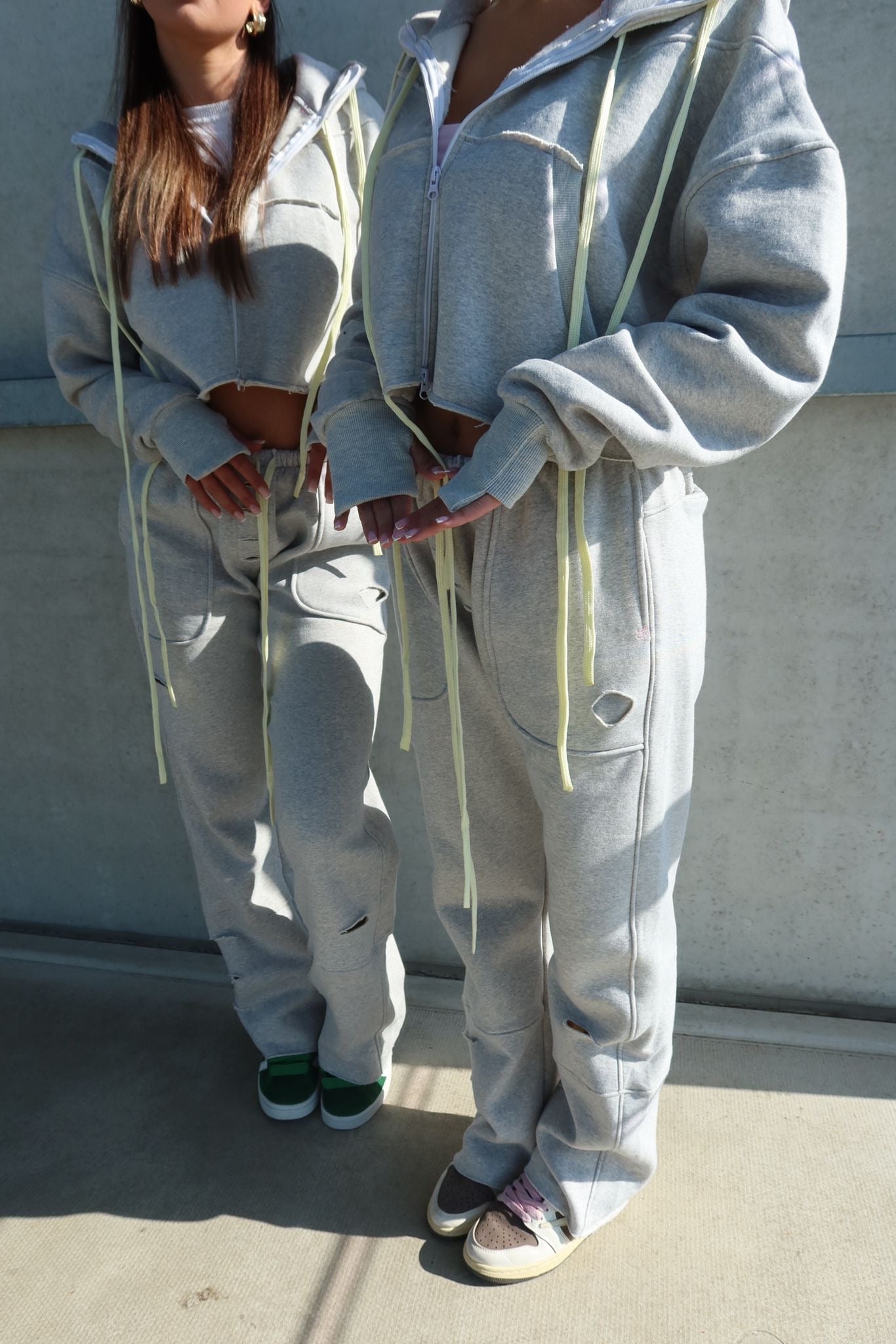 PREMIUM QUALITY PRIORITY DRAWSTRING TRACKSUIT GREY