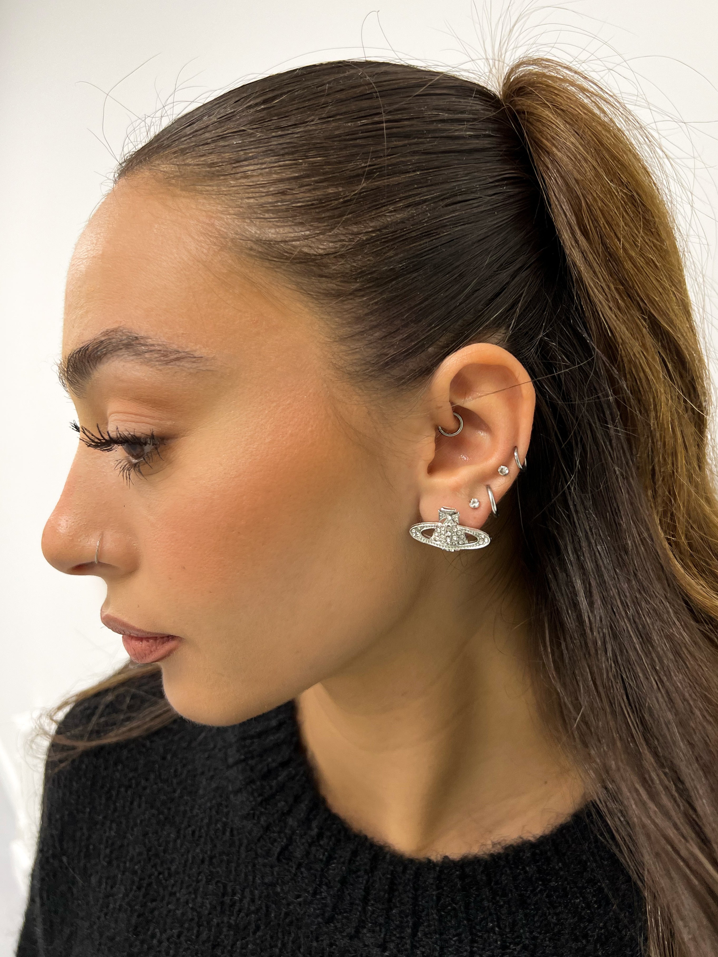 VIVIENNE DUPE EARRINGS SILVER