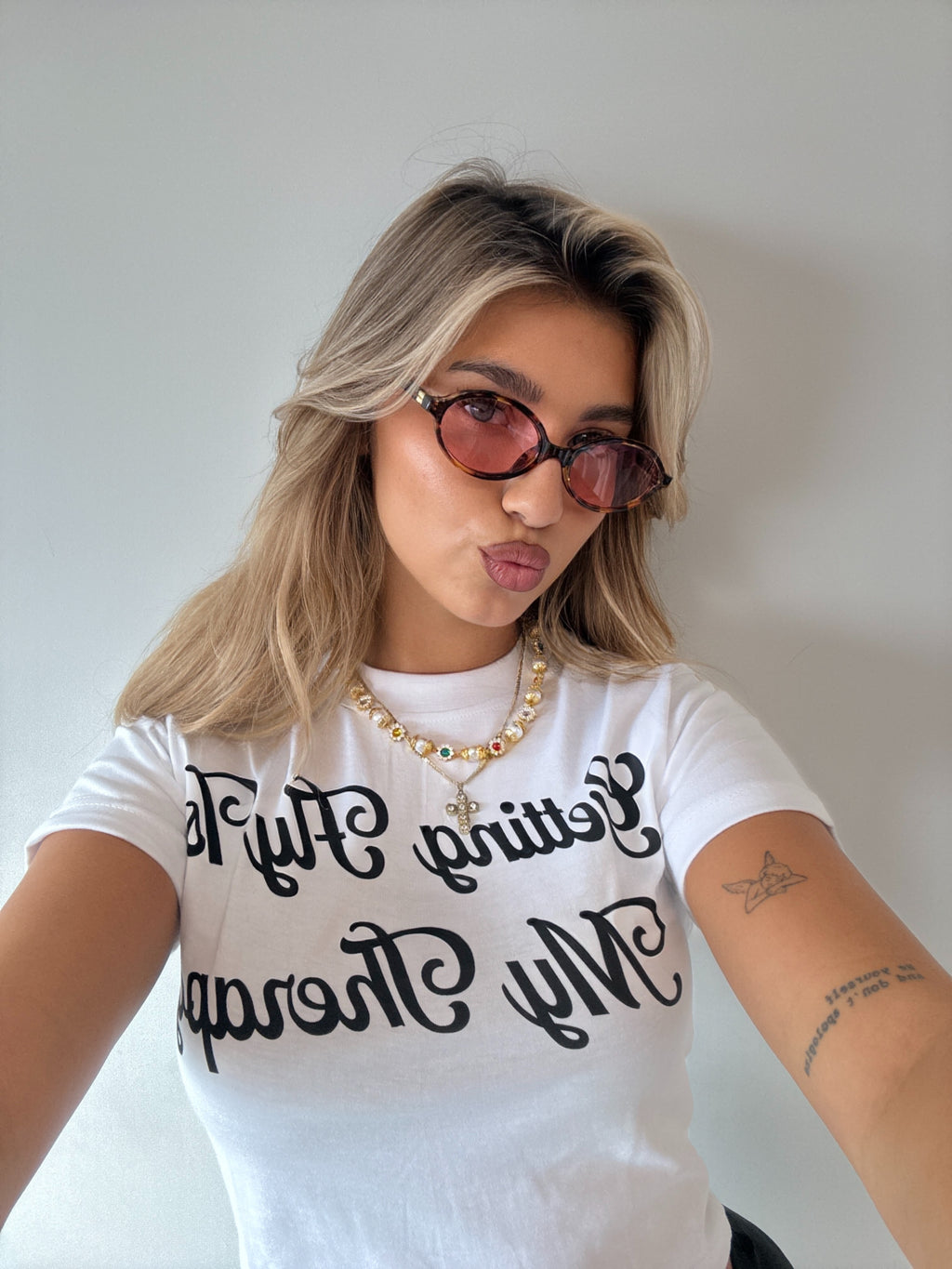 IT GIRL GLASSES BROW MELANGE/PINK