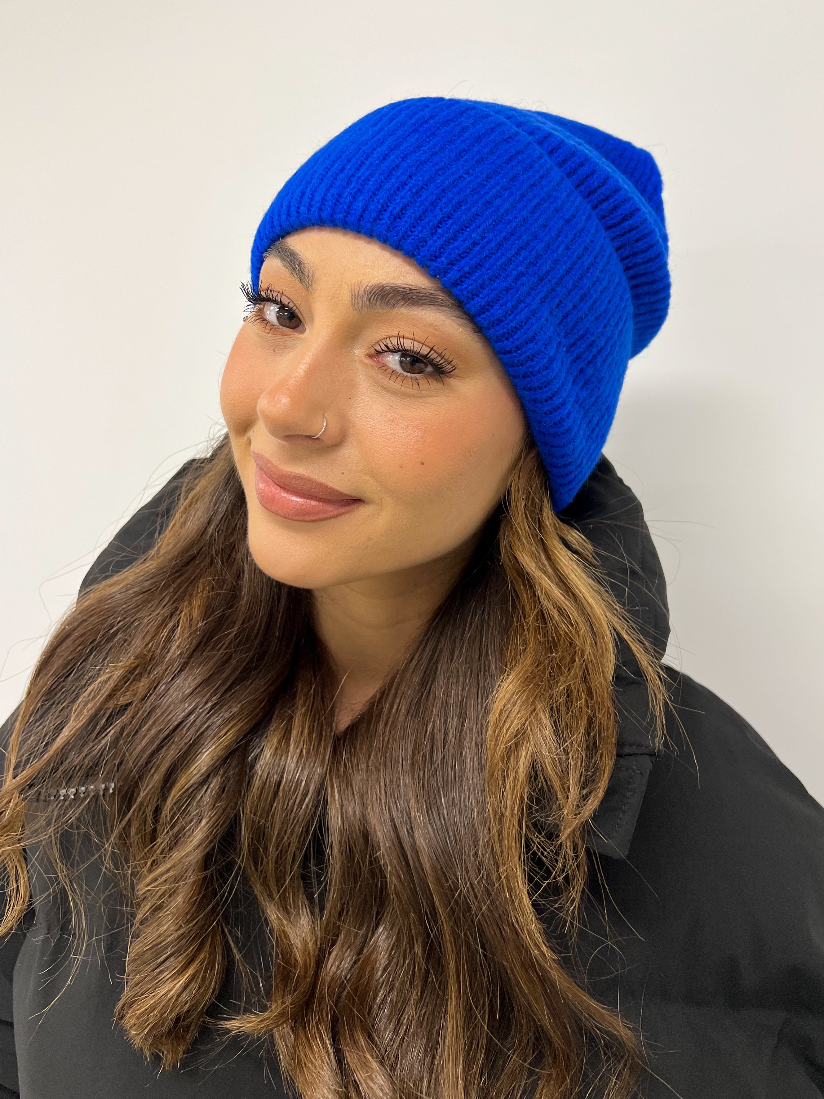 SOFT KNIT BEANIE COBALT