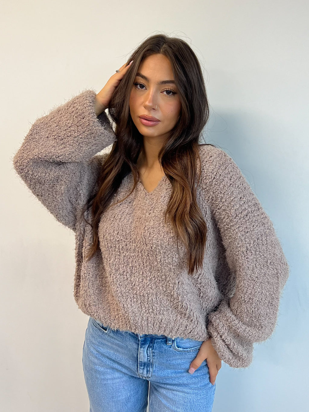 COSY DAYS KNIT TAUPE