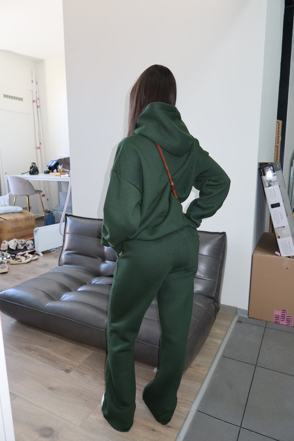 PREMIUM QUALITY PRIORITY BLANCS TRACKSUIT HOODIE GREEN