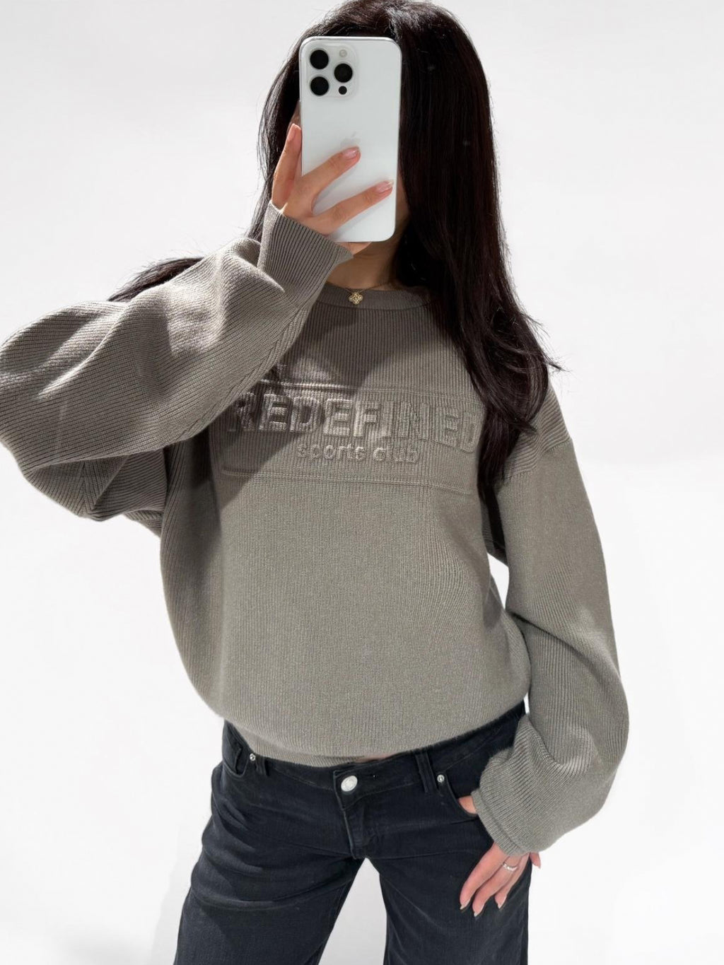 REDEFINED RIBBED KNIT TAUPE