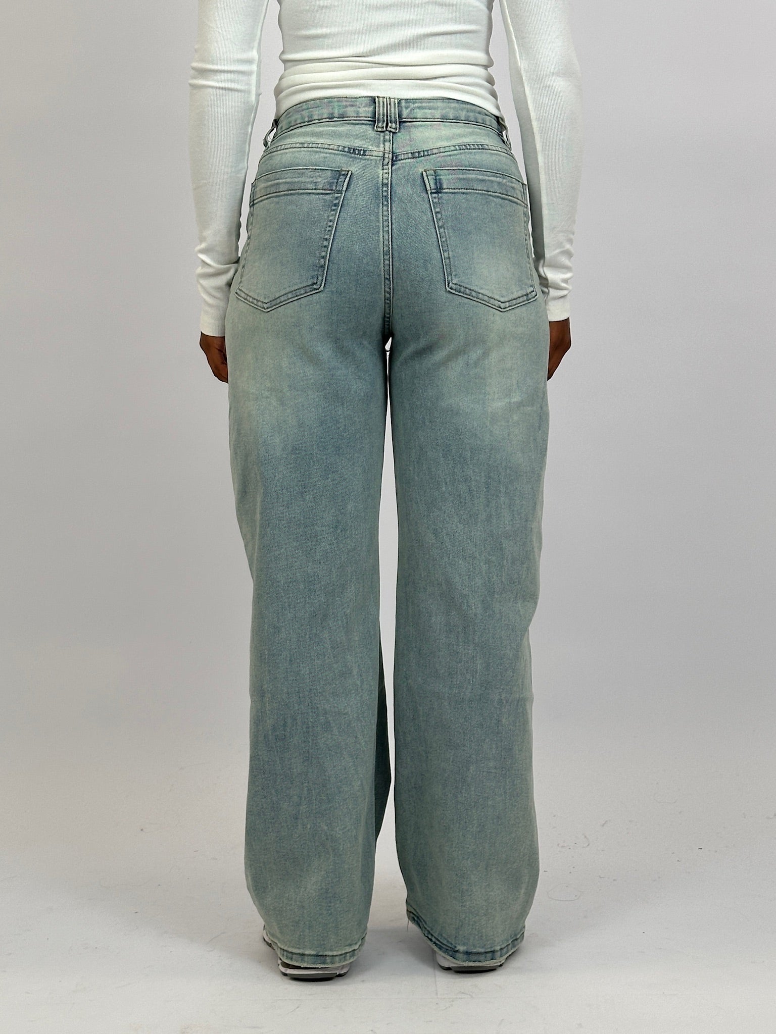 DOUBLE WAIST STRETCH JEANS