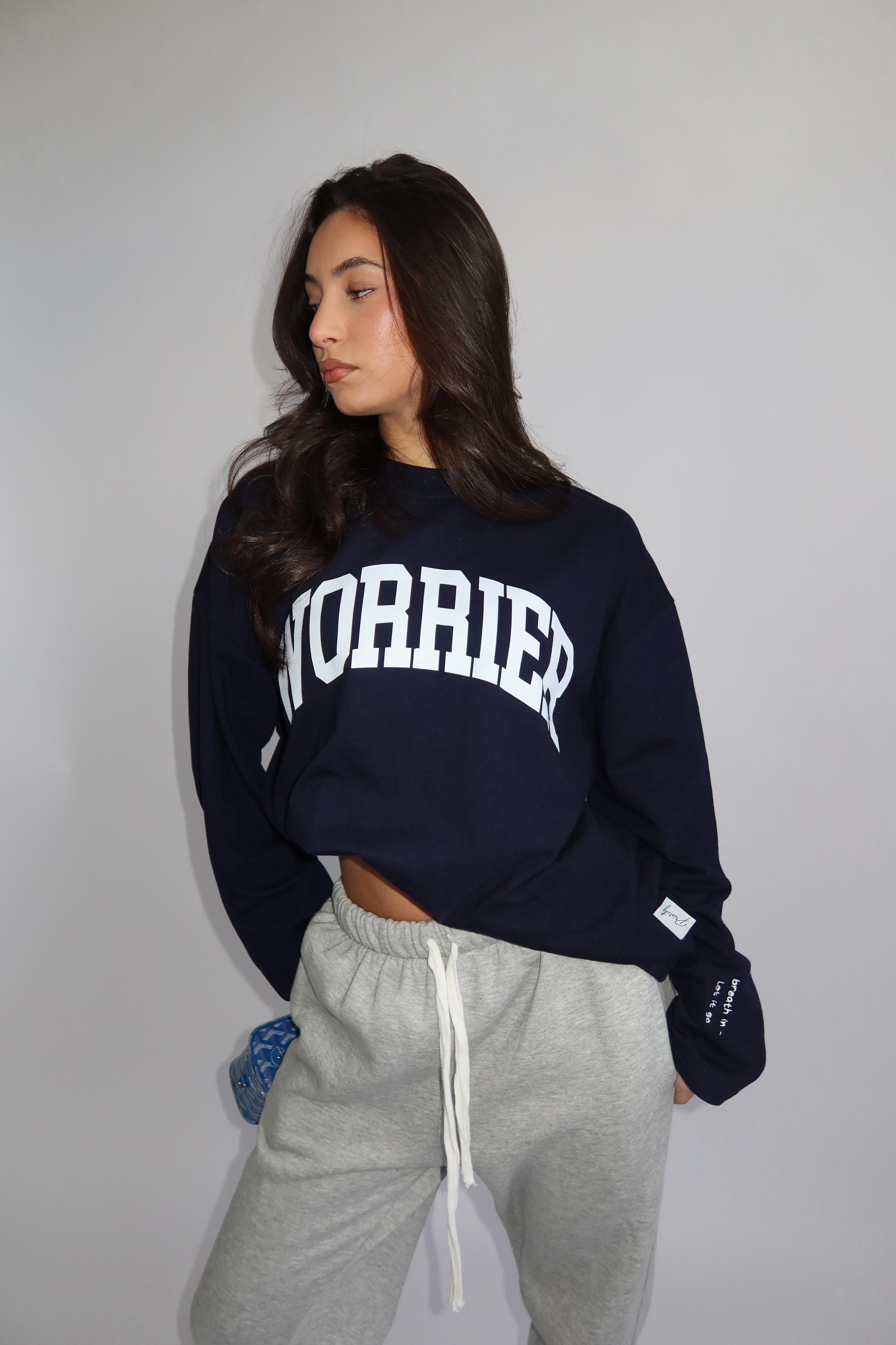 WORRIER LONGSLEEVE NAVY/WHITE PRE ORDER